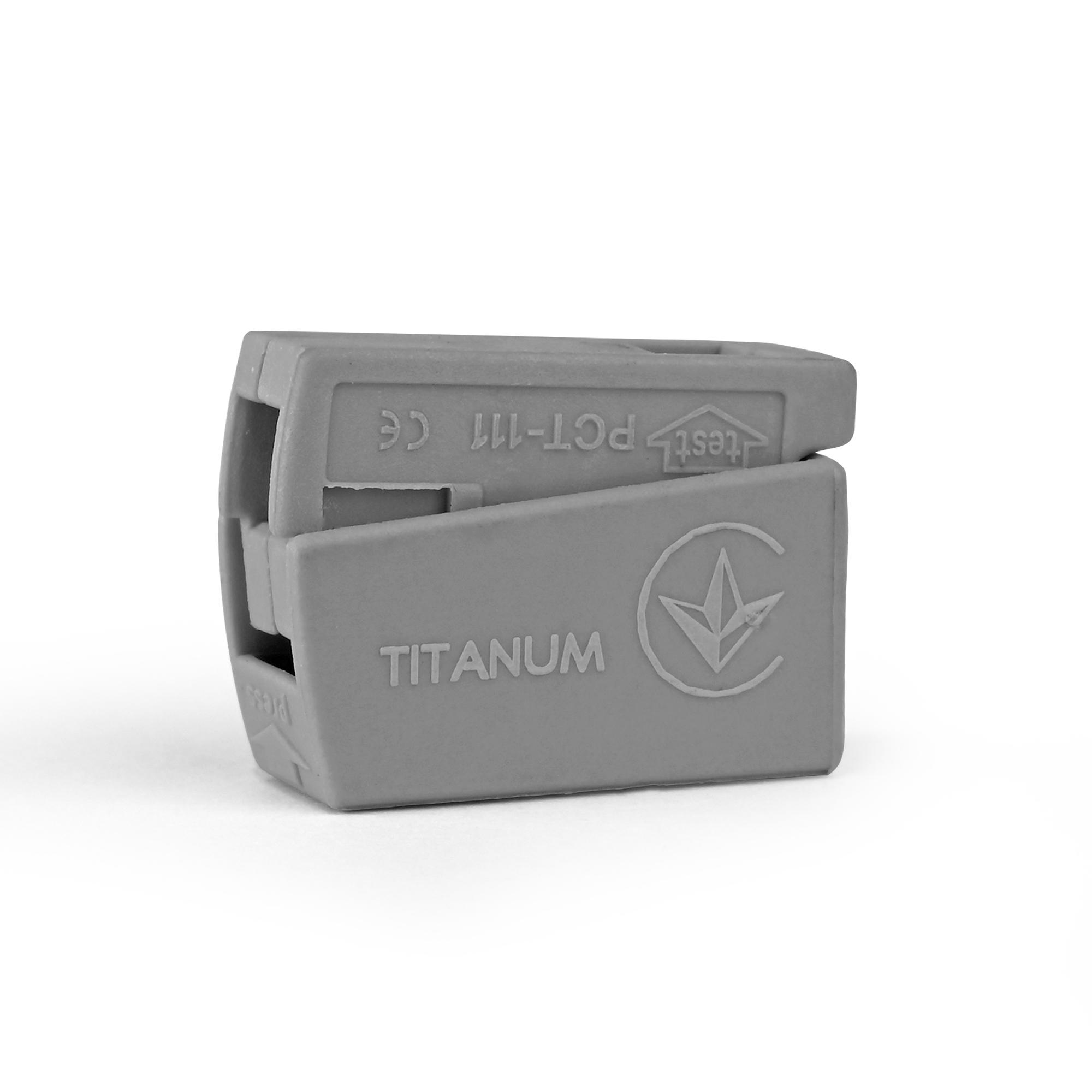 Клемник швидкого монтажу світильників 1п сірий PA (TF-KNG-L1) TITANUM — фото 4 з 5