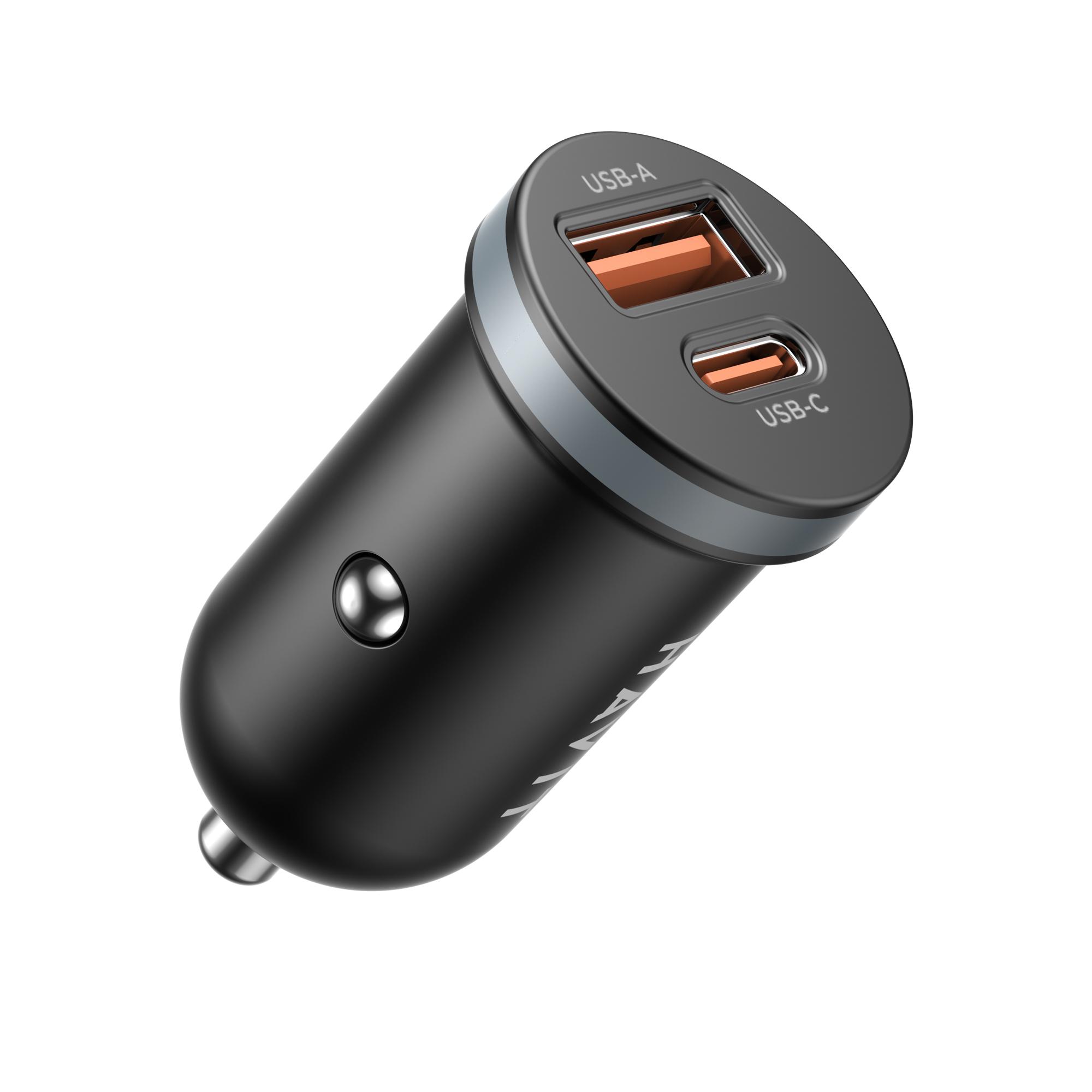 Автомобільний зарядний пристрій HAVIT CC2043 30W USB-A+USB-C — фото 2 з 5