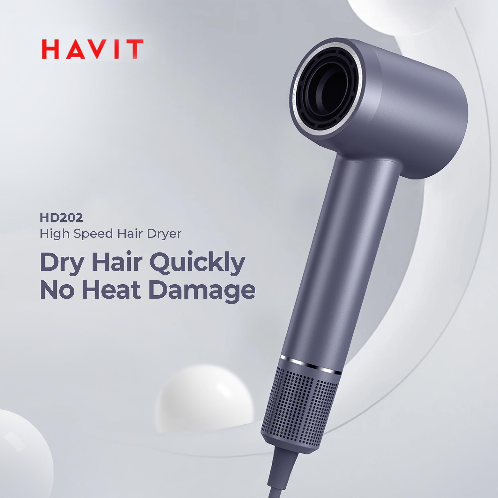 Фен HAVIT HD202 1600W Purple — фото 10 з 11