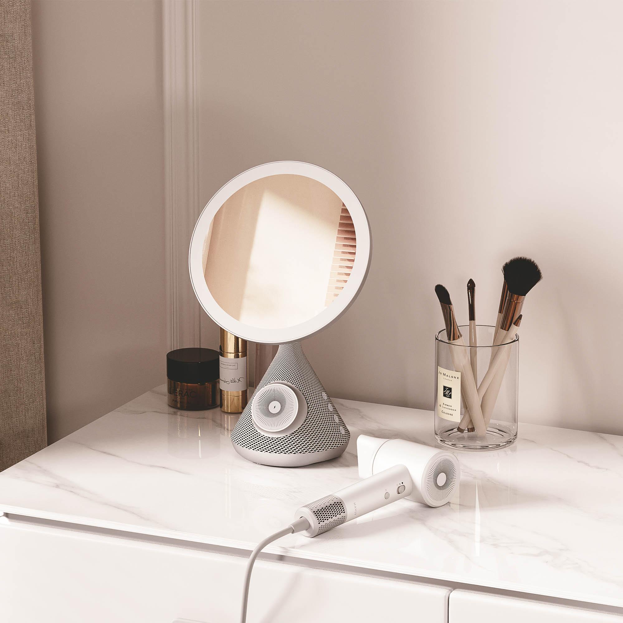 Набір 5в1 HAVIT HDK88 "Beauty Set" Дзеркало + Фен + Зарядка + Динамік — фото 12 з 13