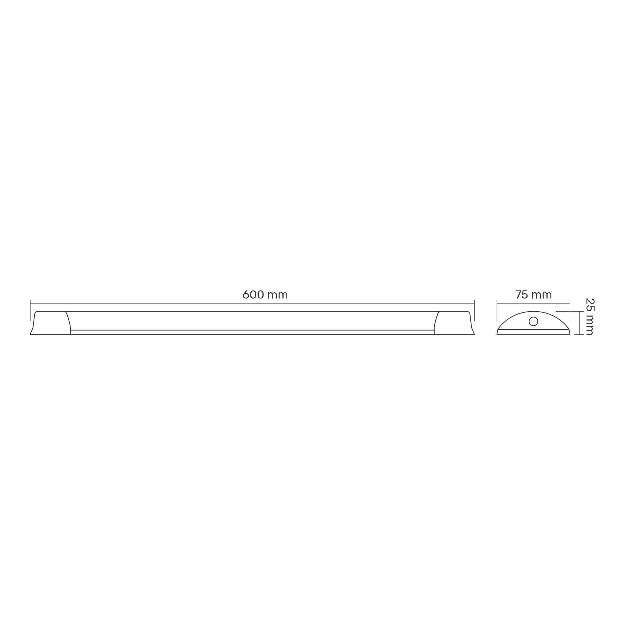 LED свiтильник лiнiйний TITANUM 18W 0.6М 6500K (TL-BN-18066) — фото 6 з 6