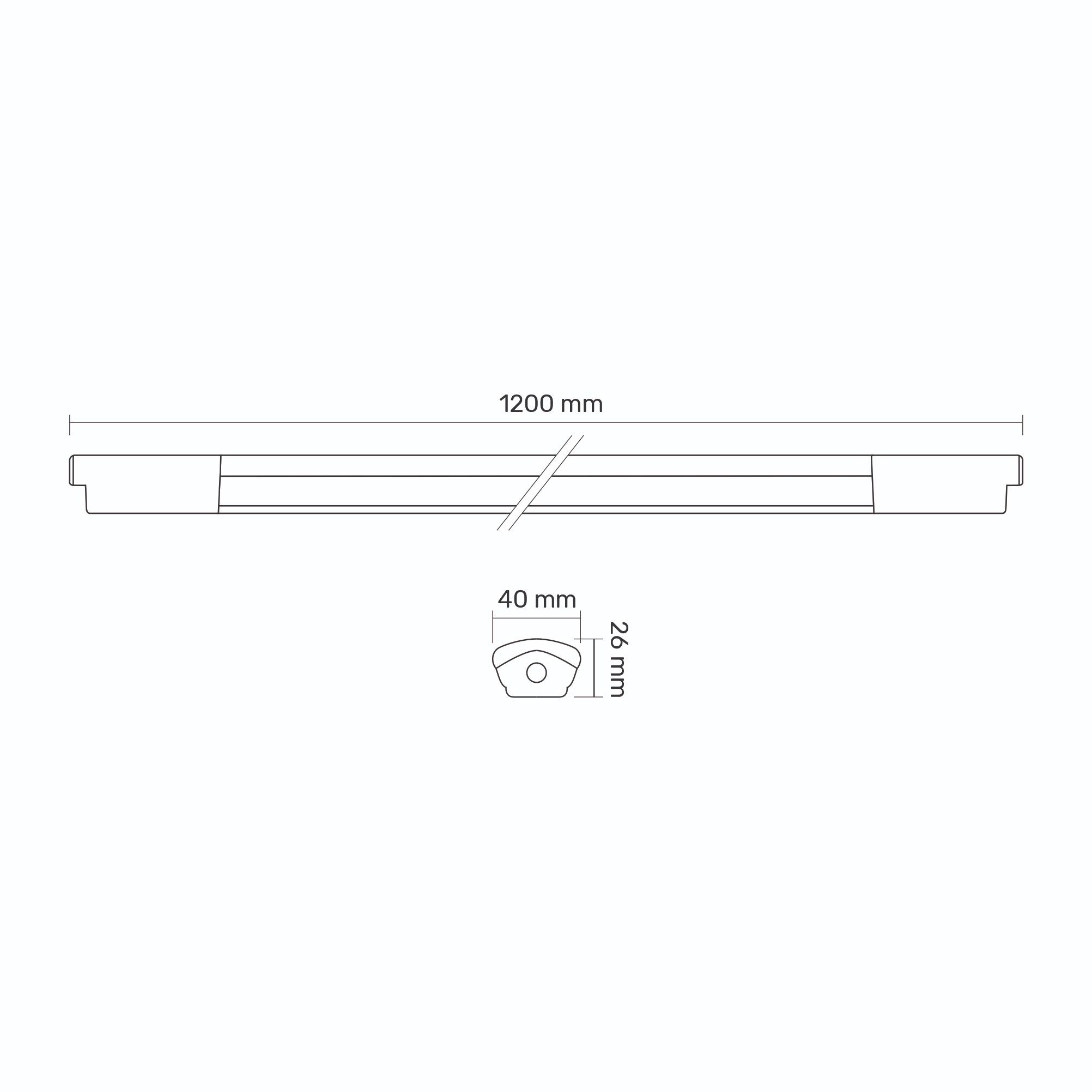 LED світильник IP65 лінійний магістральний TITANUM 36W 1.2М 6500K (TL-BNWL-36126) — фото 9 з 9