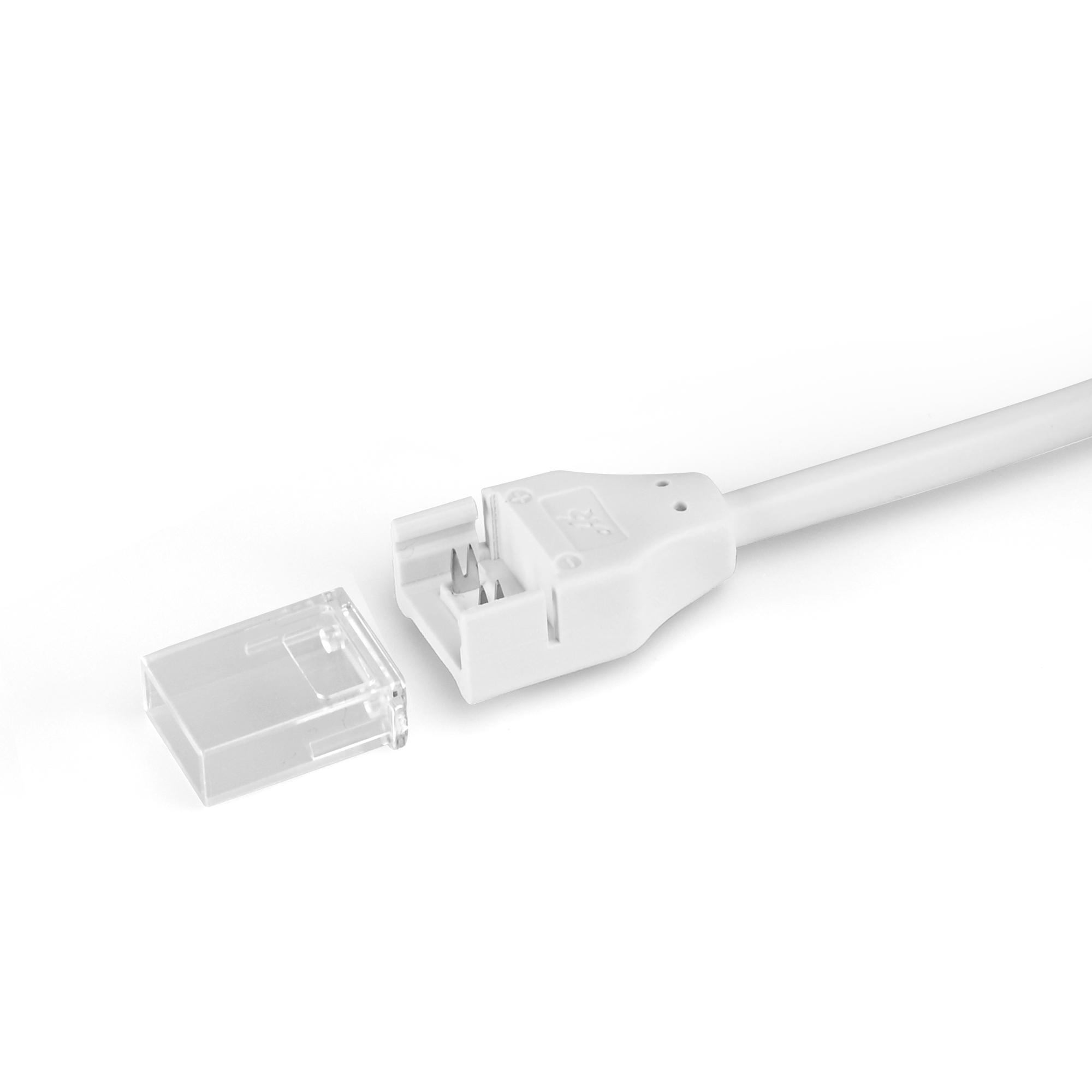 Конектор з кабелем + торцева заглушка для LED стрічки VIDEX VL-LST-CB65-FC02 — фото 2 з 3
