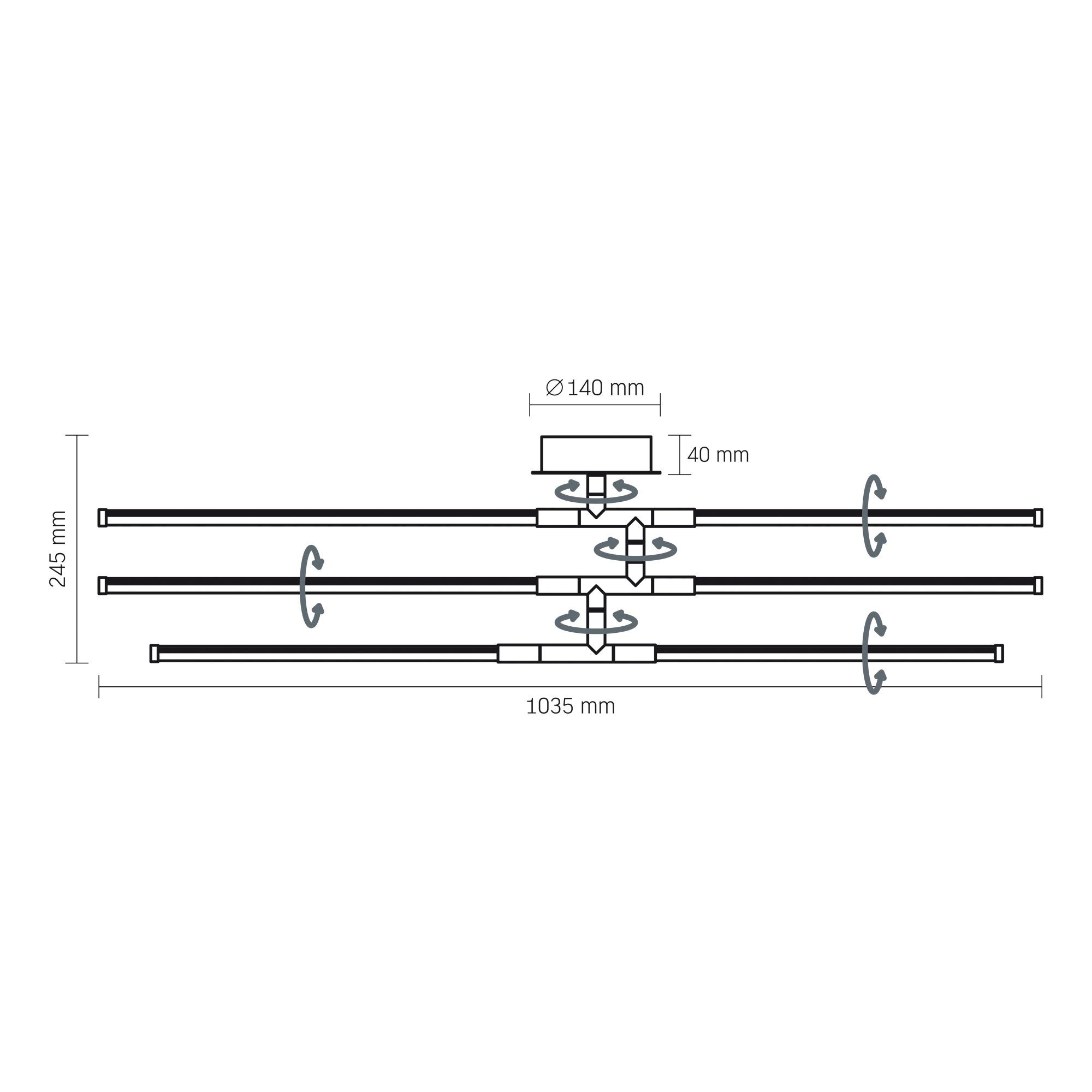 LED світильник стельовий VIDEX CLD013 40W 3000-4000-6000K Black — фото 16 з 16