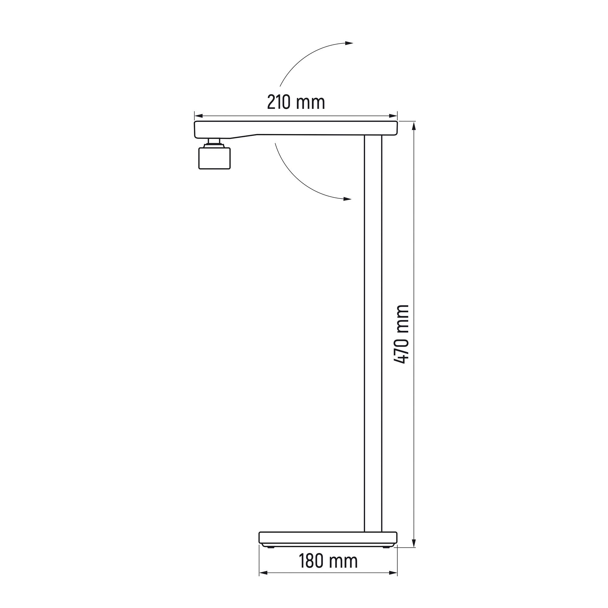 LED лампа настiльна VIDEX VL-TF22W 18W 3000-6000K 230V White — фото 13 з 13