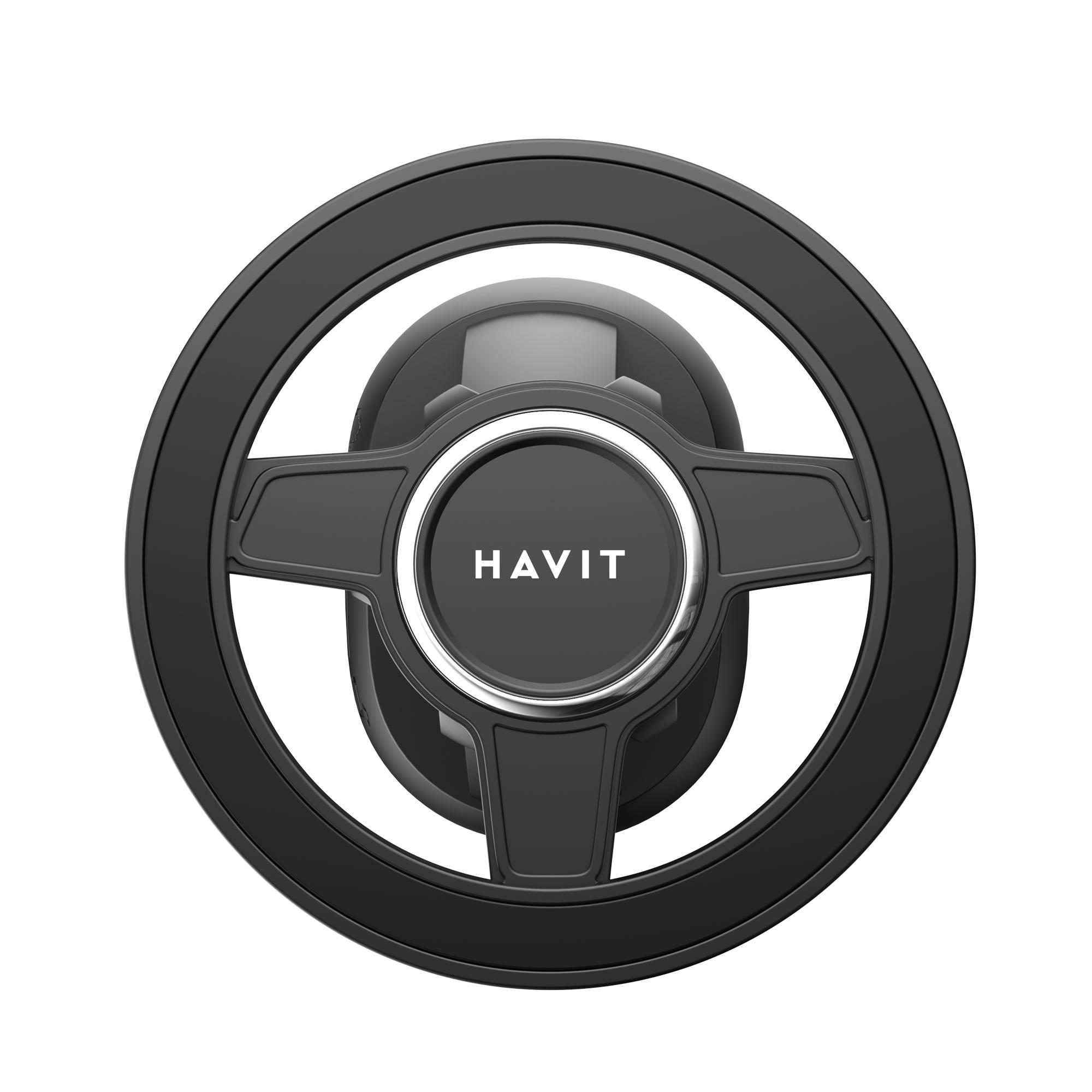 Магнітний автотримач для телефону на вентиляційну решітку HAVIT ST7181 Black — фото 2 з 5
