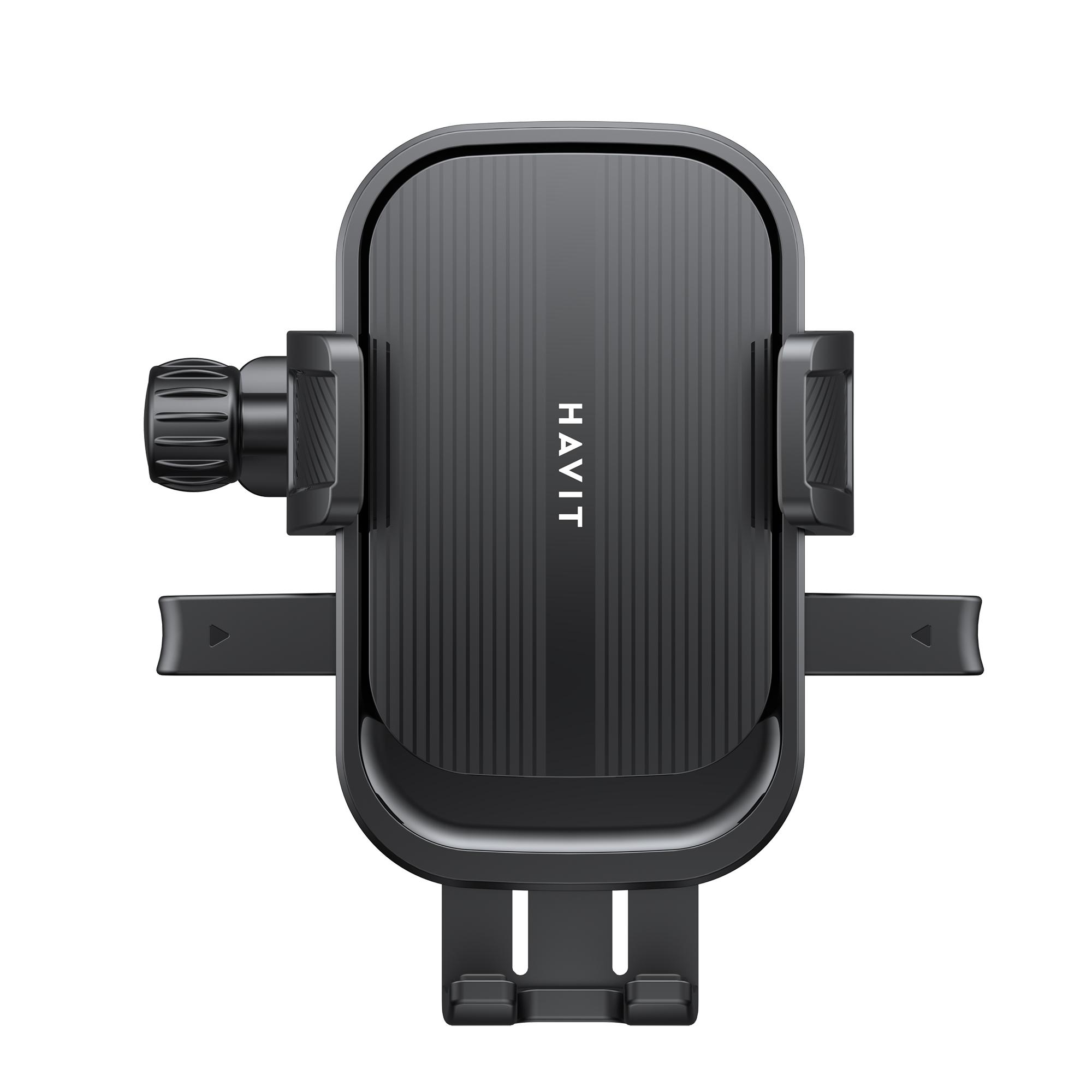 Автотримач для телефону на вентиляційну решітку HAVIT ST7190 Black — фото 2 з 5
