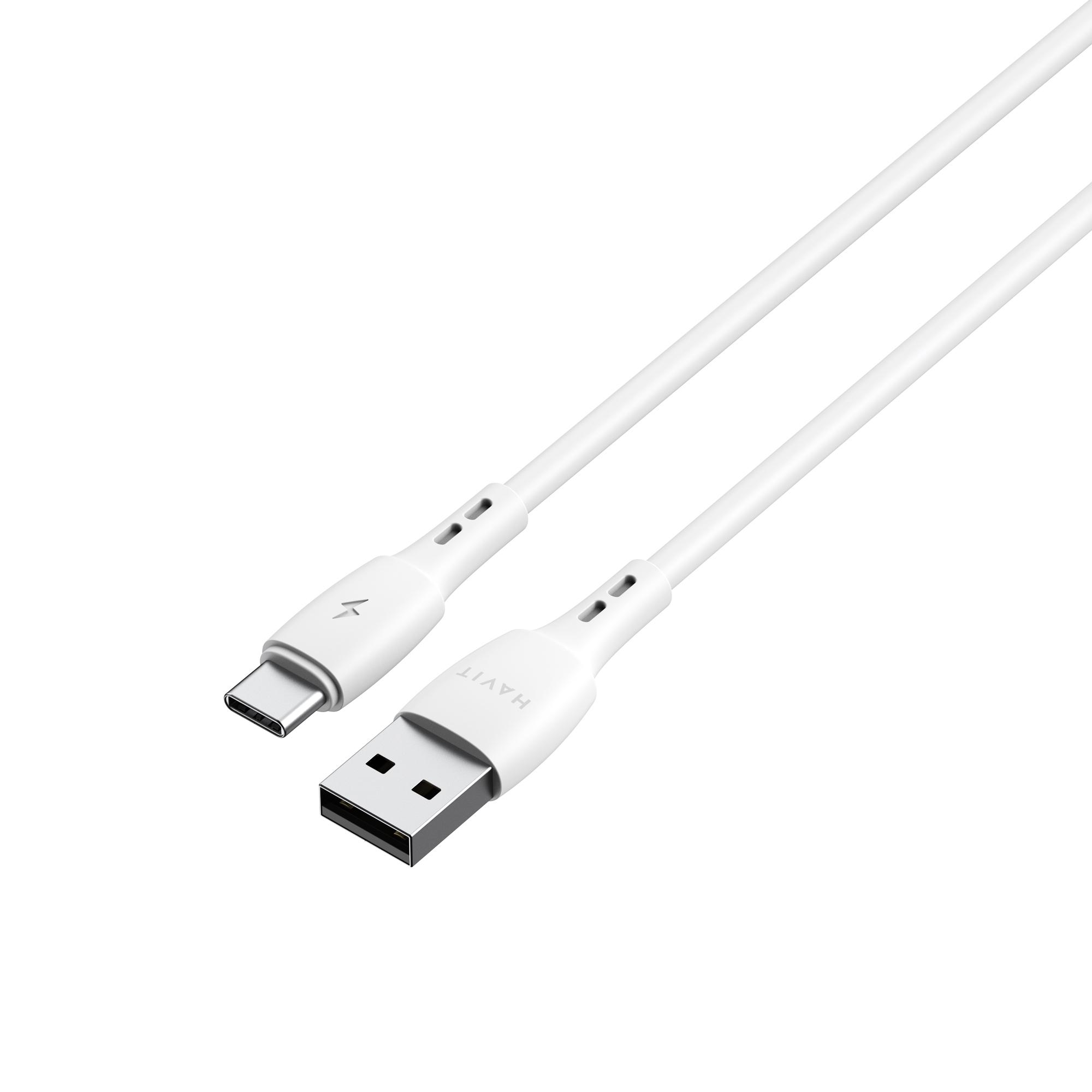 Кабель USB - Lightning HAVIT CB619C-L 2.1A 2м White — фото 4 з 4