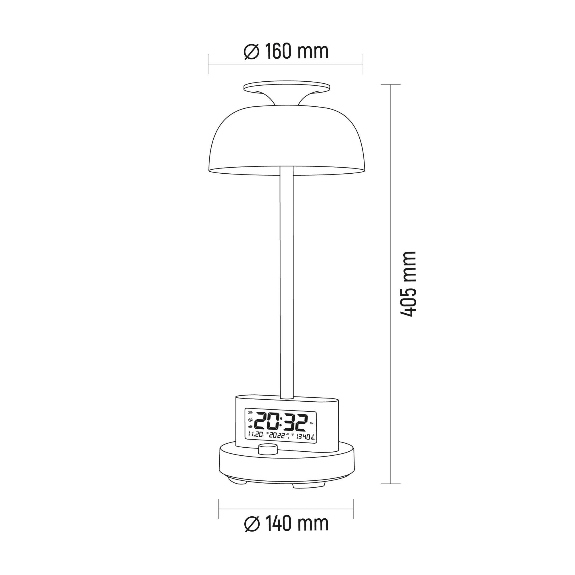 LED лампа настiльна з акумулятором VIDEX VL-TF24W 8W 4000K+RGB White — фото 13 з 13