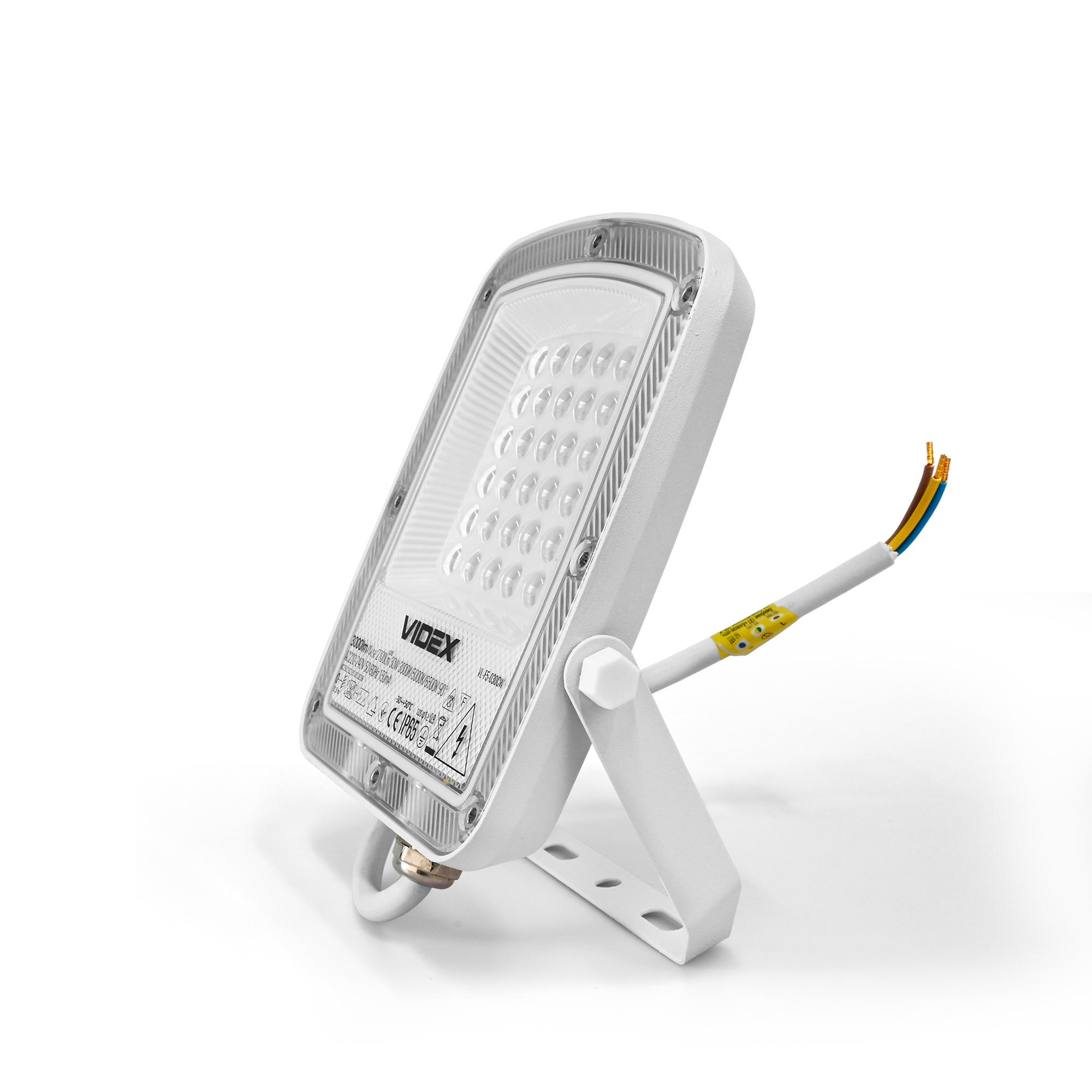 LED прожектор VIDEX F5 30W 3000-5000-6500K 230V White (VL-F5-030CW) — фото 4 з 14