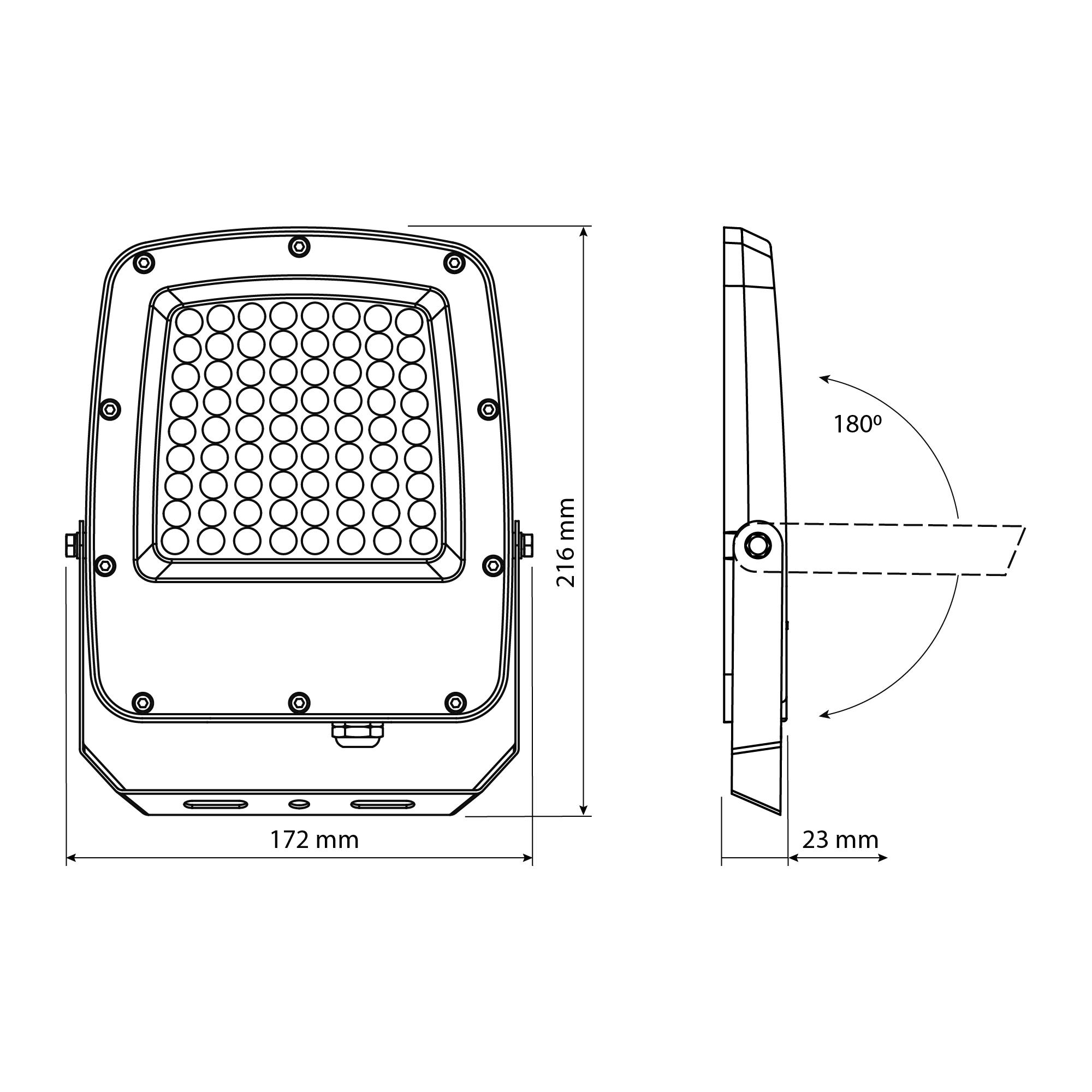 LED прожектор VIDEX F5 50W 3000-5000-6500K 230V White (VL-F5-050CW) — фото 15 з 15