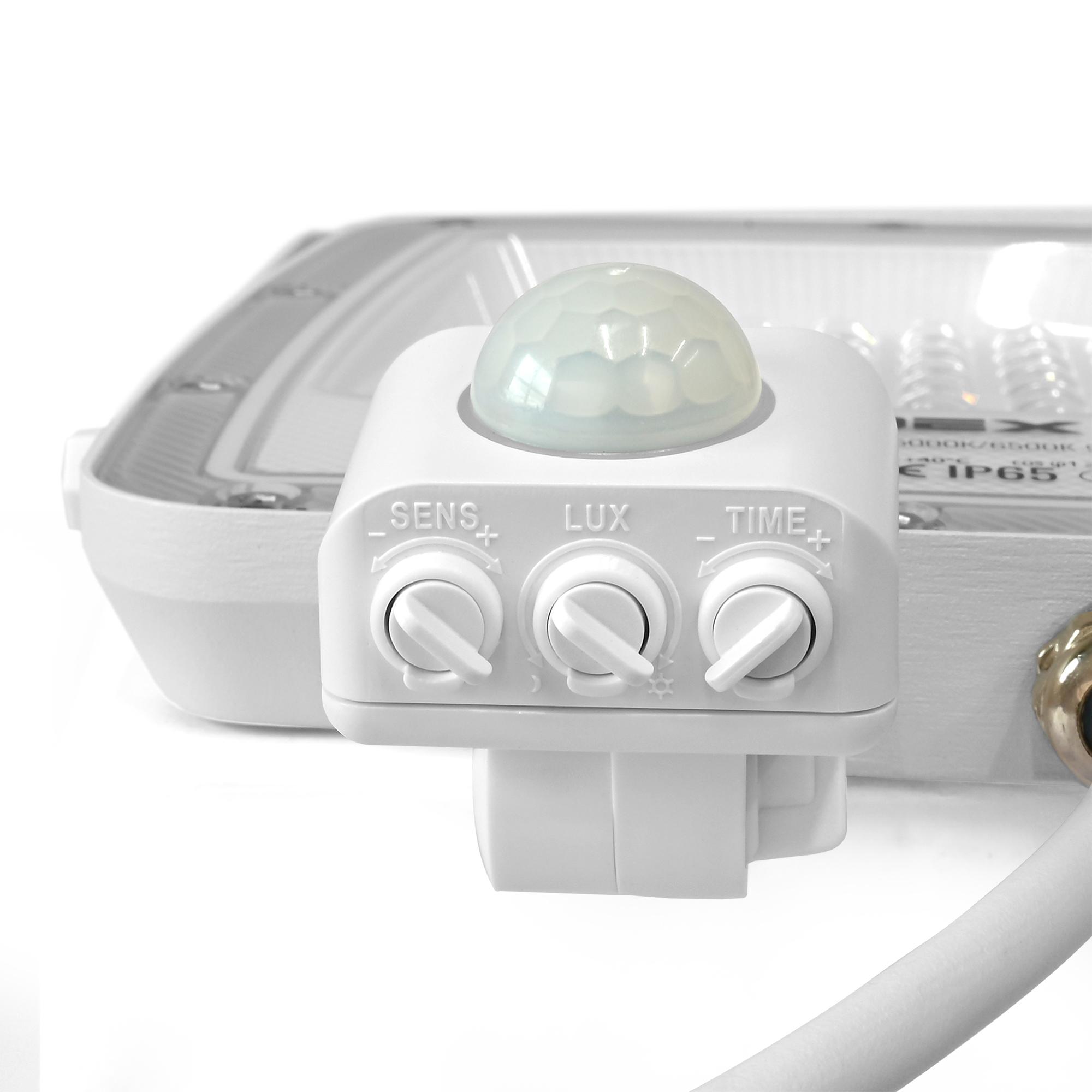 LED прожектор VIDEX F5 50W 3000-5000-6500K з датчиком руху 230V White (VL-F5-050CW-S) — фото 5 з 18