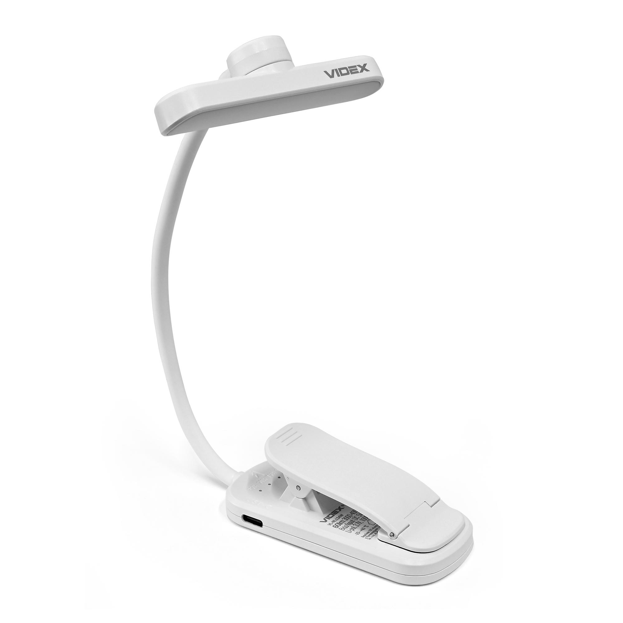 LED Світильник акумуляторний для читання VIDEX VL-NL134W White — фото 5 з 25