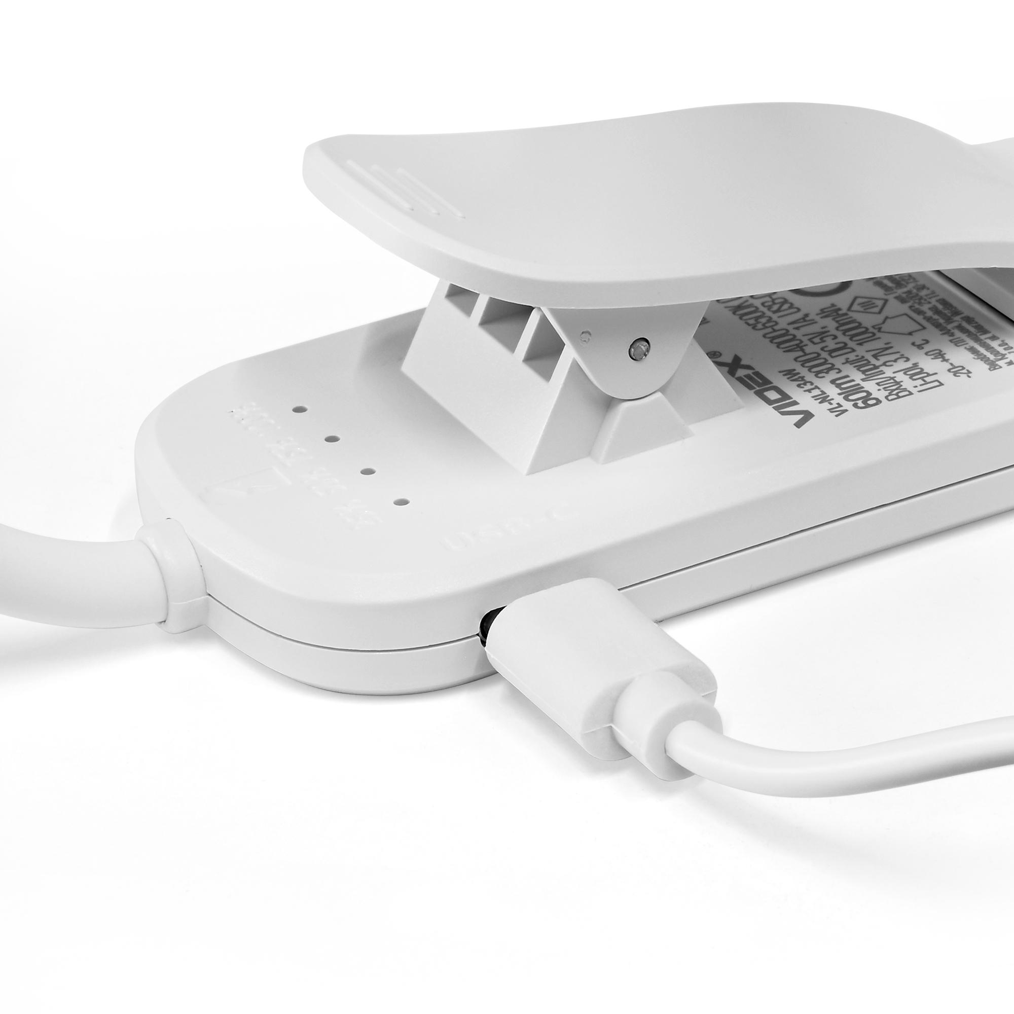 LED Світильник акумуляторний для читання VIDEX VL-NL134W White — фото 18 з 25