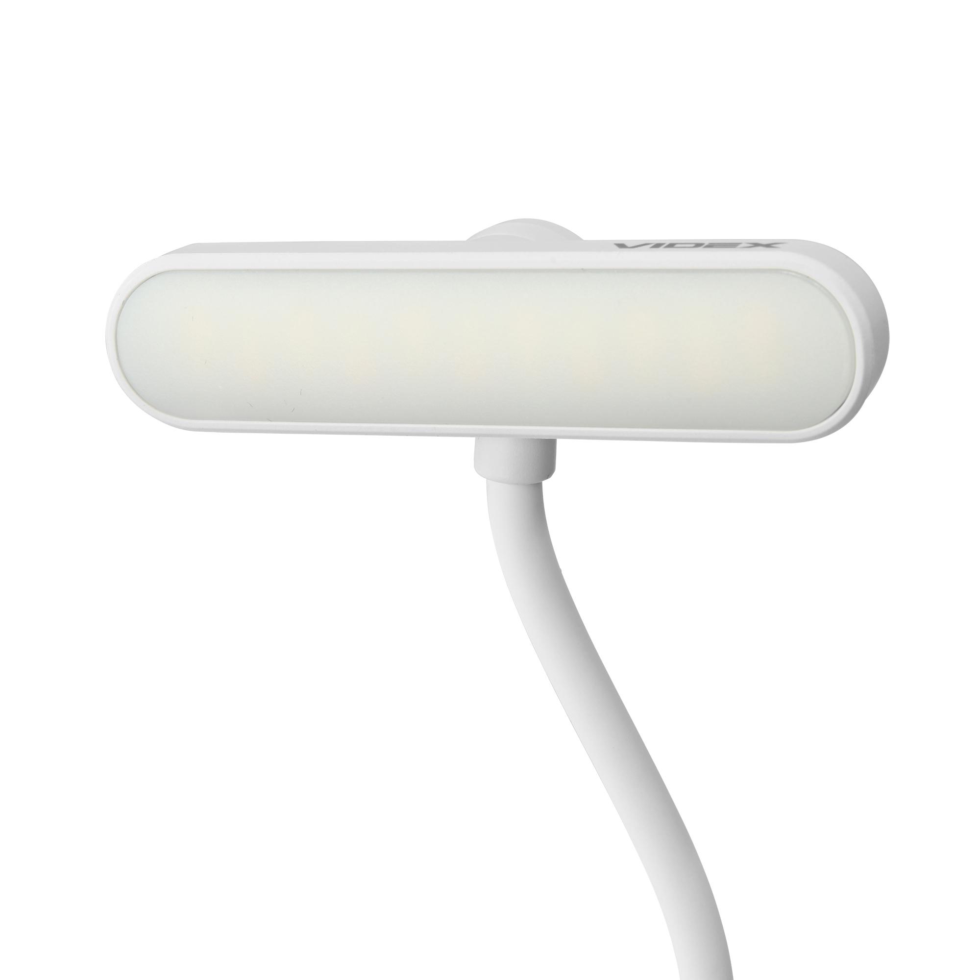 LED Світильник акумуляторний для читання VIDEX VL-NL134W White — фото 20 з 25