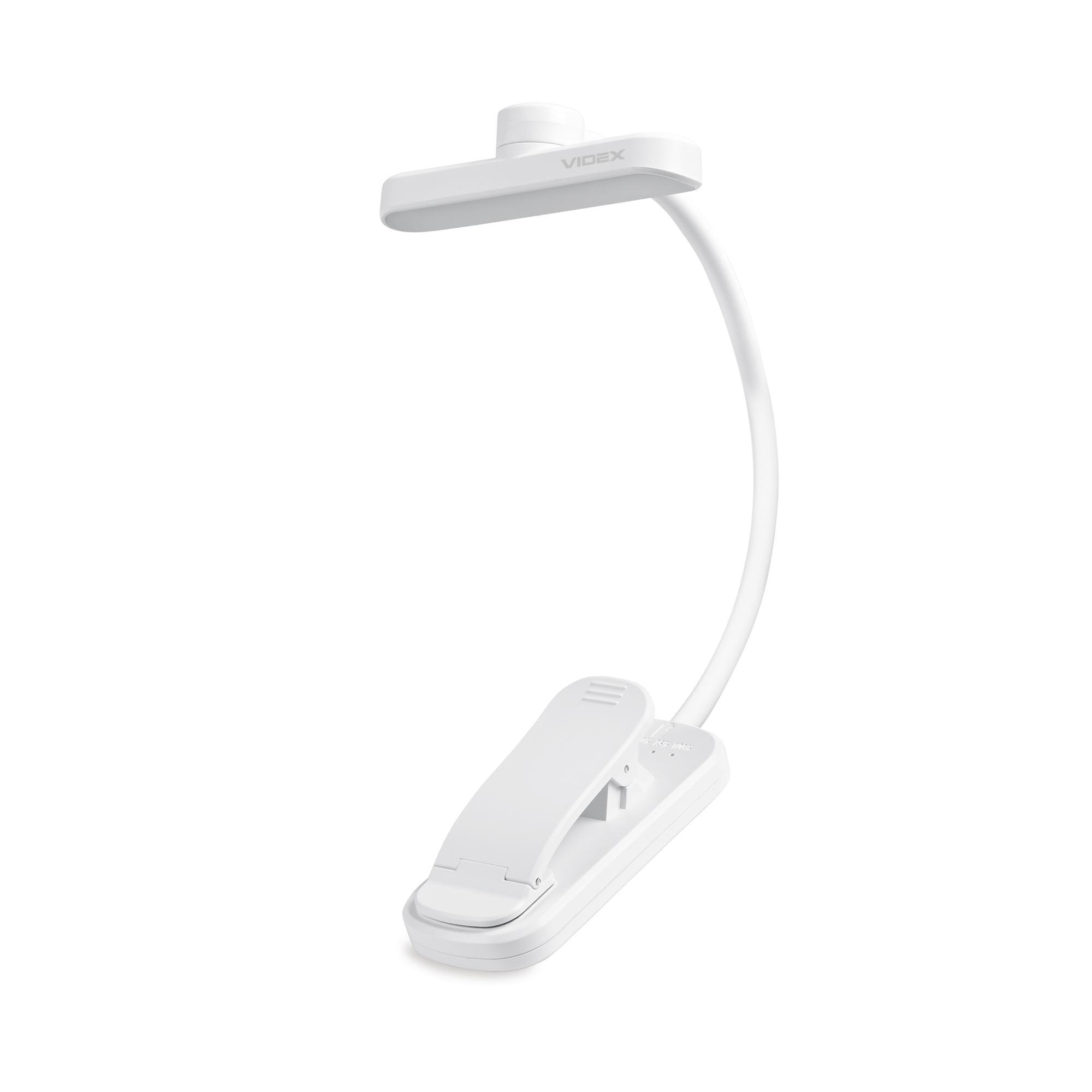 LED Світильник акумуляторний для читання VIDEX VL-NL134W White — фото 2 з 25