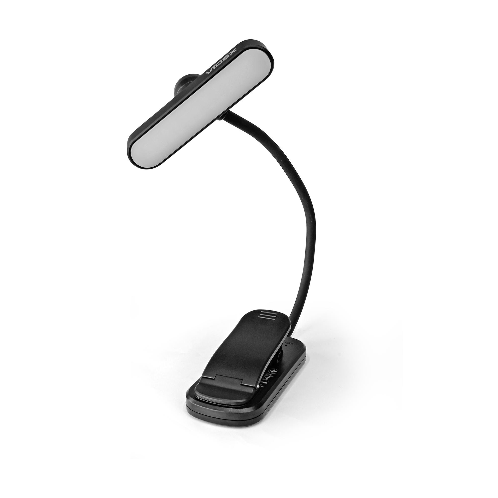 LED Світильник акумуляторний для читання VIDEX VL-NL134B Black — фото 4 з 23