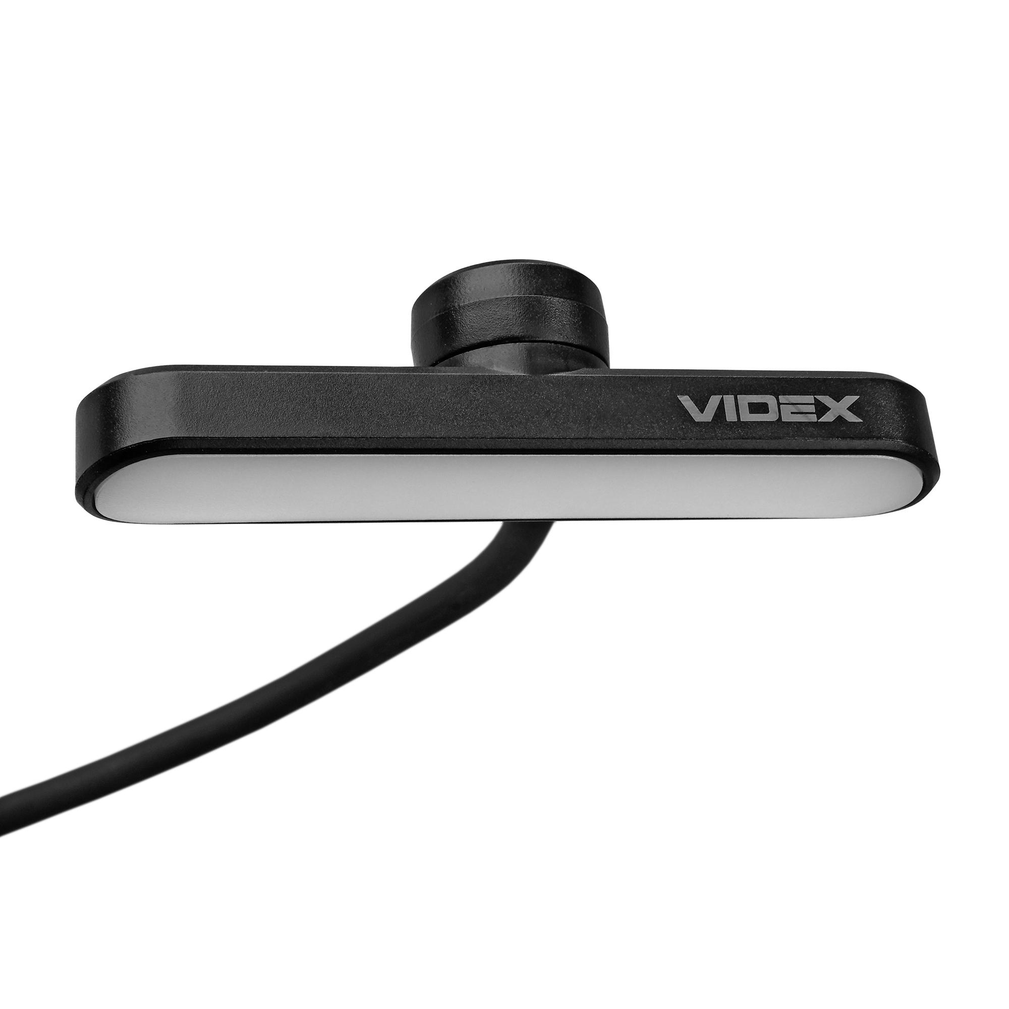 LED Світильник акумуляторний для читання VIDEX VL-NL134B Black — фото 9 з 23