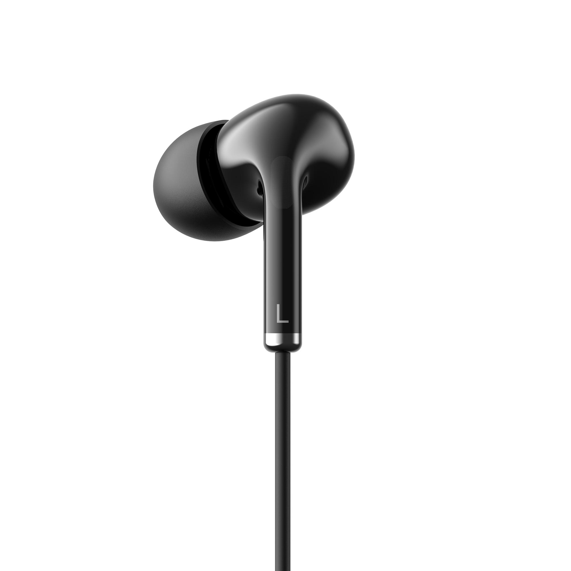 Вакуумні навушники з мікрофоном HAVIT HV-E306P Black — фото 4 з 10