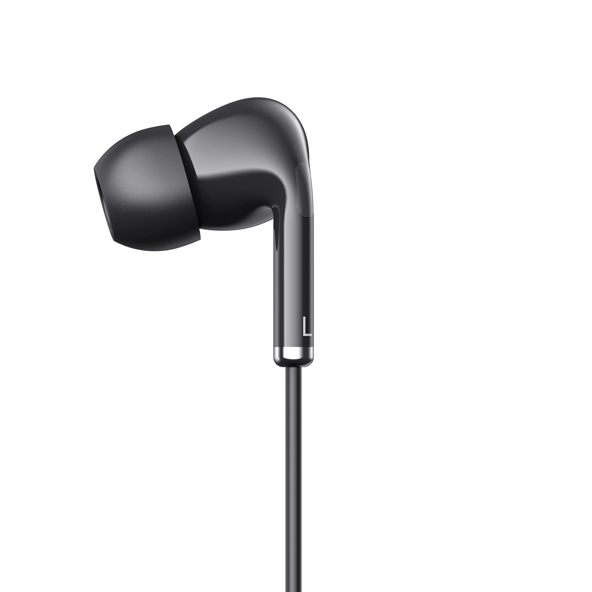 Вакуумні навушники з мікрофоном HAVIT HV-E306P Black — фото 3 з 10