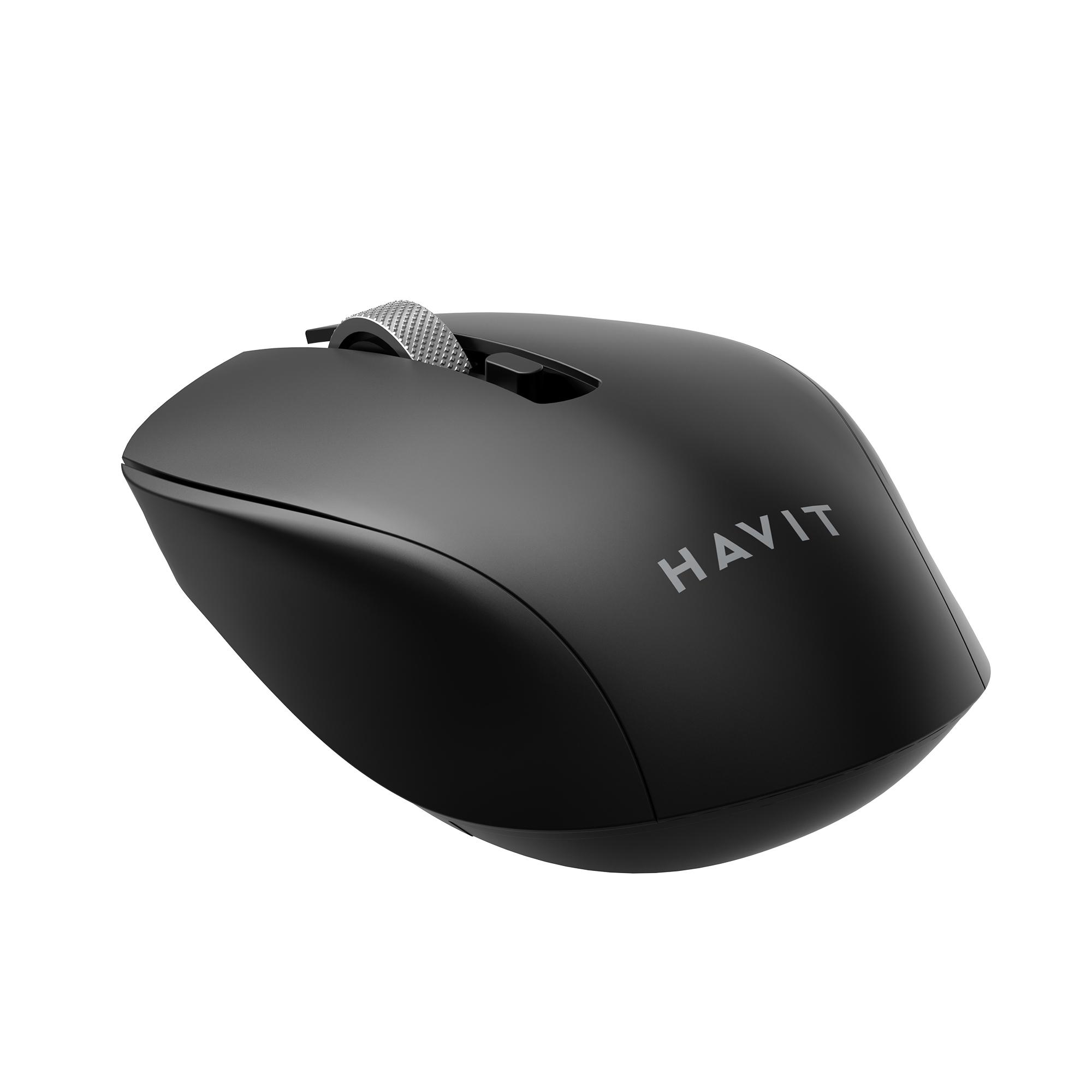 Бездротова миша дворежимна HAVIT MS51WB Black (2.4GHz + BT) — фото 6 з 6