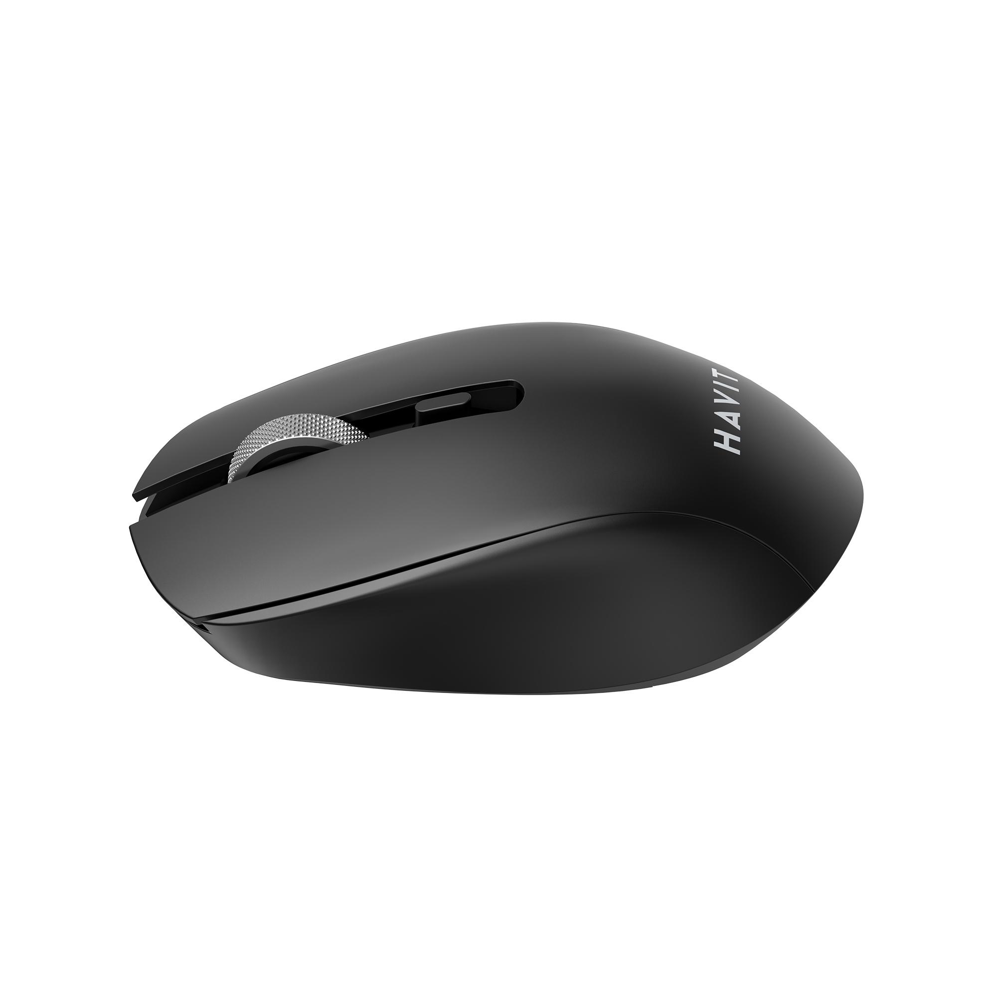 Бездротова миша дворежимна HAVIT MS51WB Black (2.4GHz + BT) — фото 2 з 6
