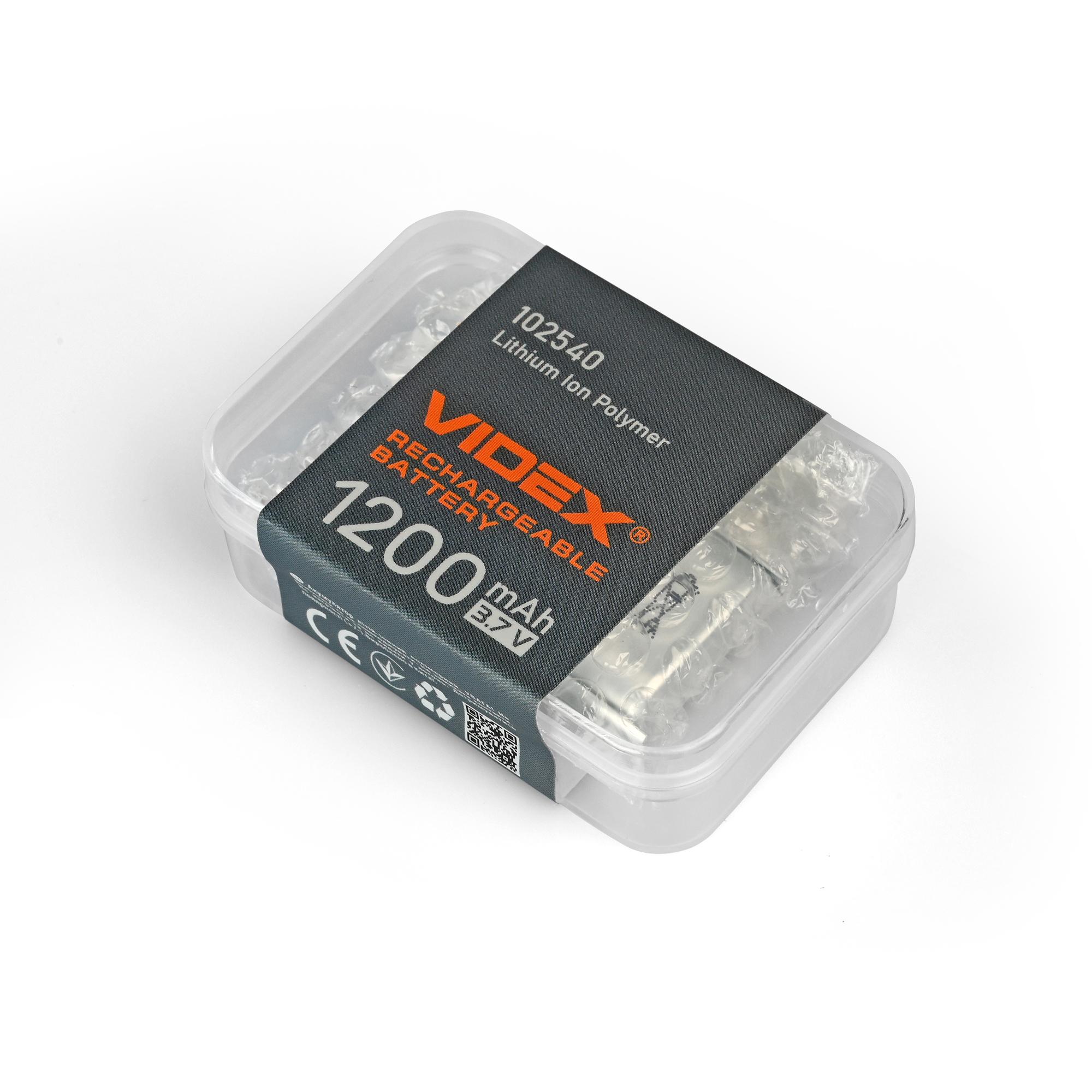 Акумулятор VIDEX Li-pol VLF-B102540-12 1200mAh 1шт — фото 2 з 8