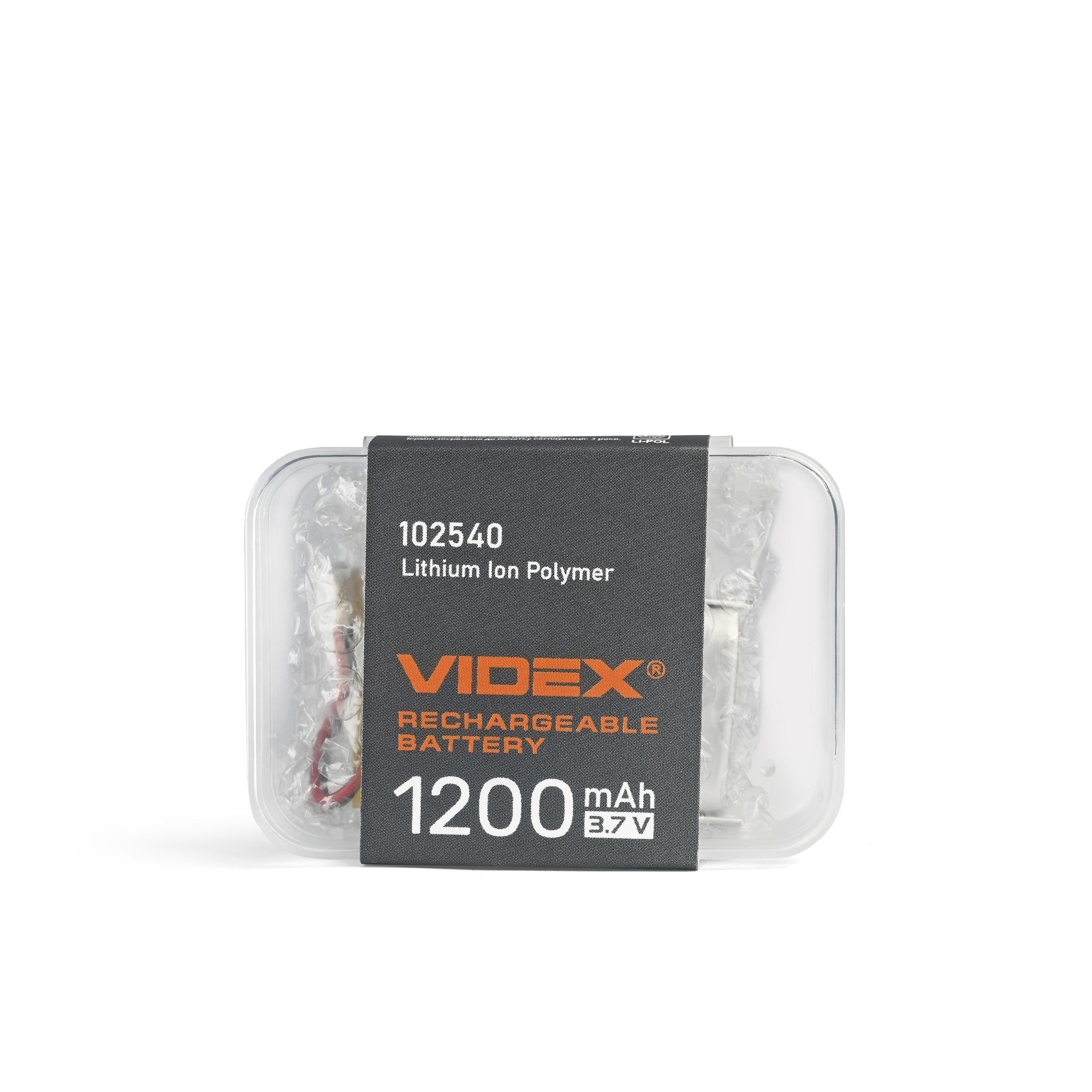 Акумулятор VIDEX Li-pol VLF-B102540-12 1200mAh 1шт — фото 7 з 8