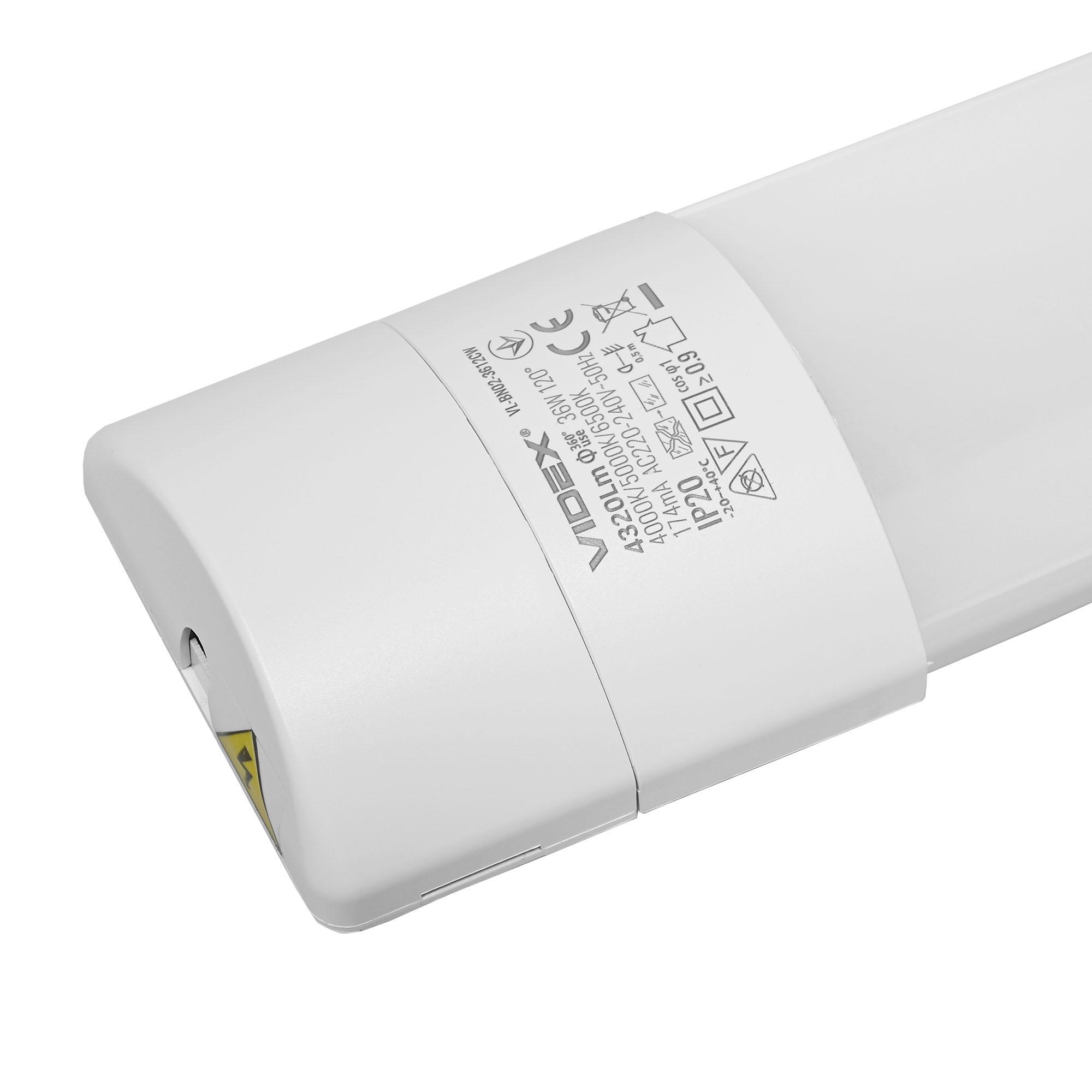 LED світильник лінійний магістральний VIDEX BN02 36W 1.2М 4000K-5000K-6500K — фото 5 з 14