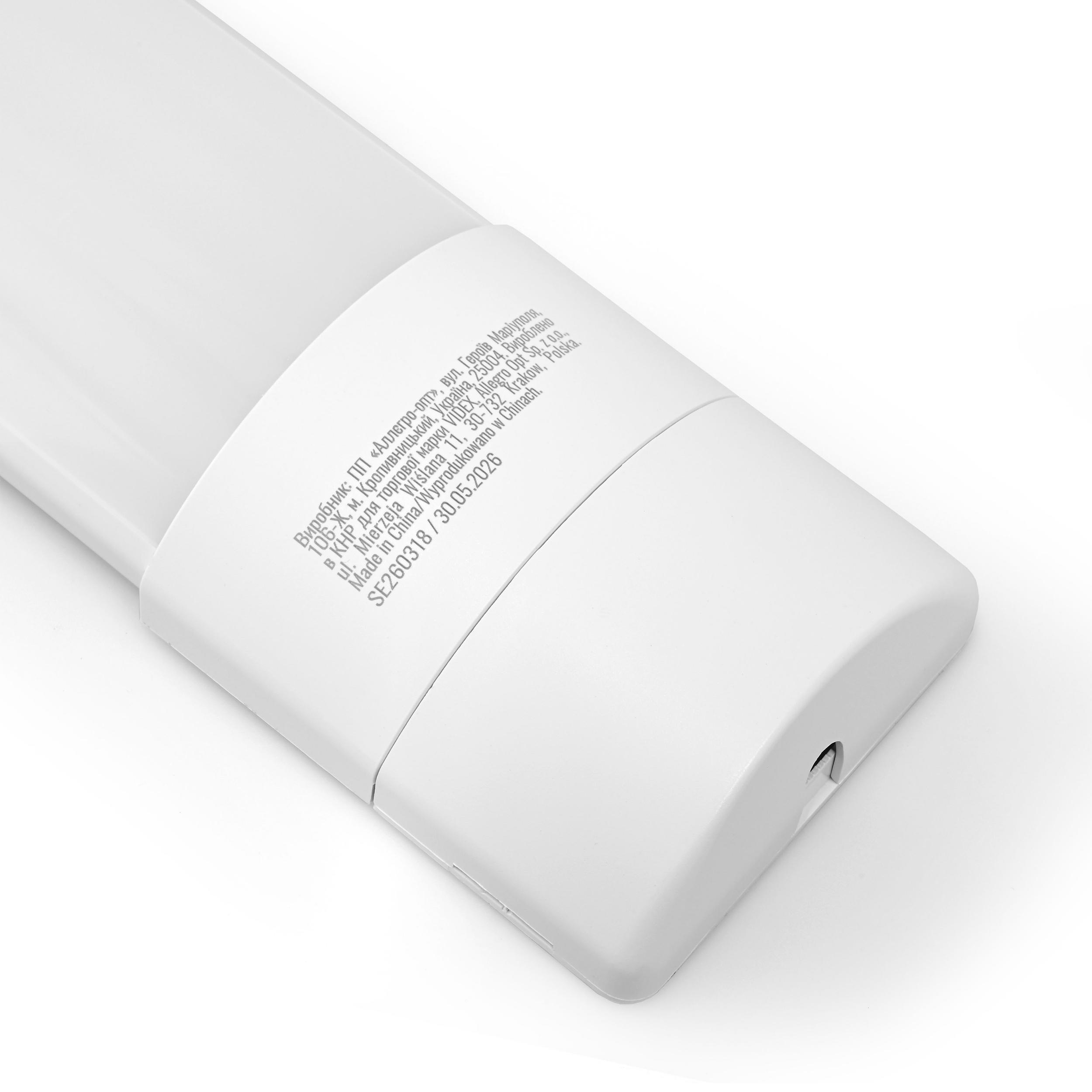 LED світильник лінійний магістральний VIDEX BN02 36W 1.2М 4000K-5000K-6500K — фото 7 з 14