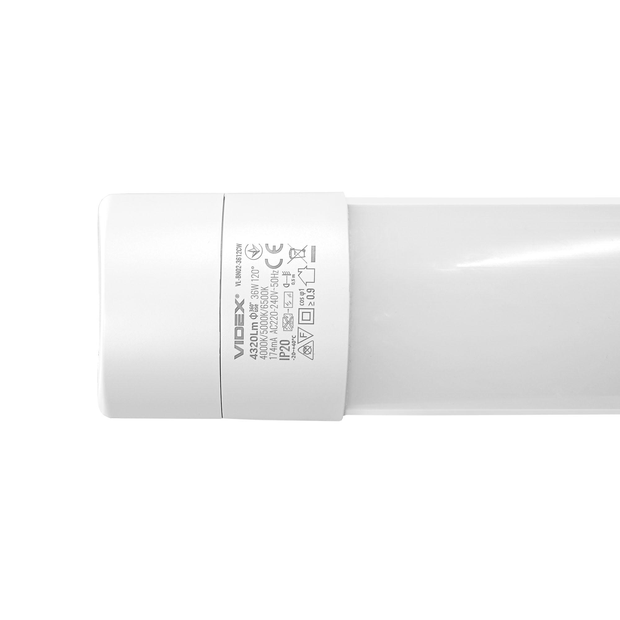 LED світильник лінійний магістральний VIDEX BN02 36W 1.2М 4000K-5000K-6500K — фото 4 з 14
