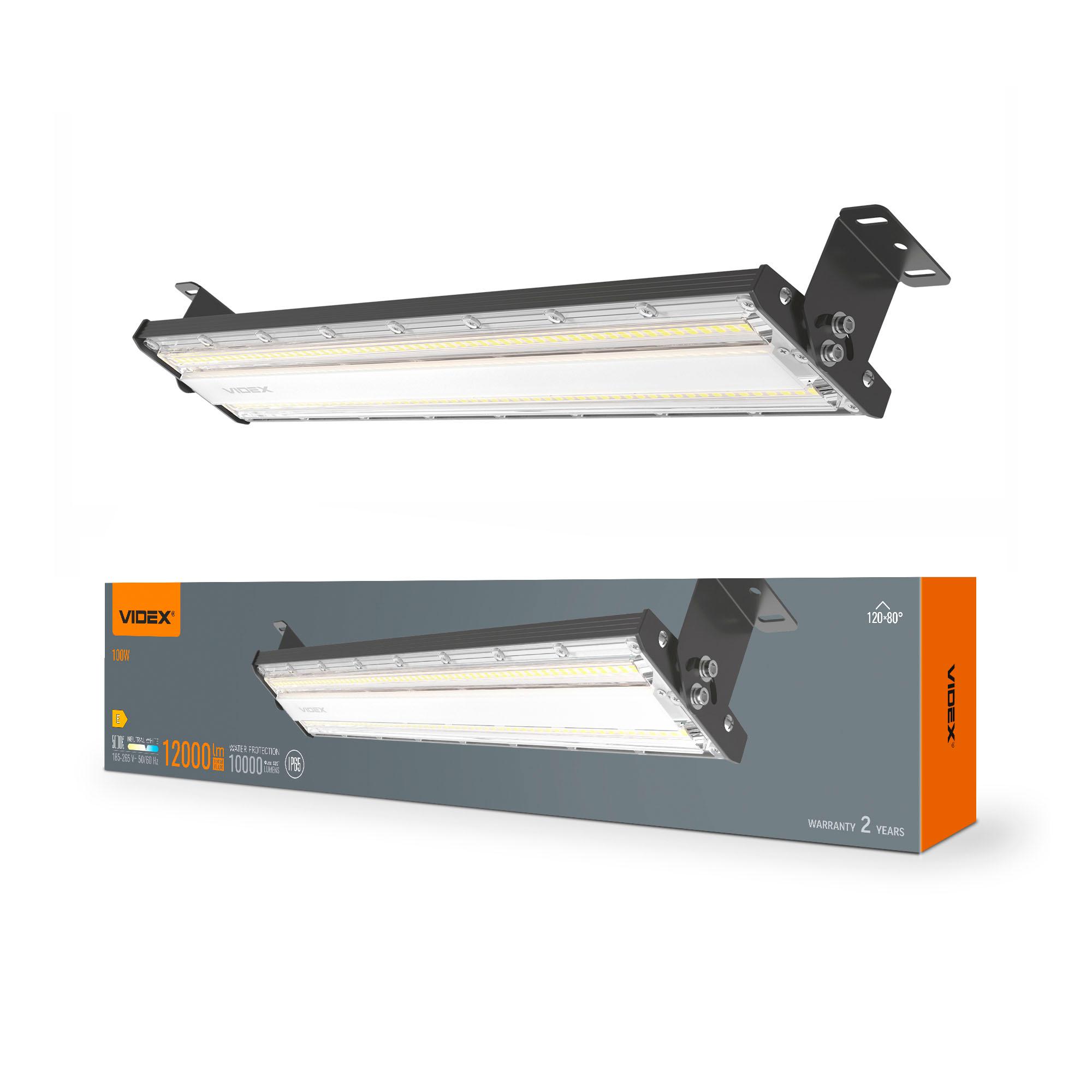 LED світильник висотний лінійний VIDEX HBL02 100W 5000K 230V