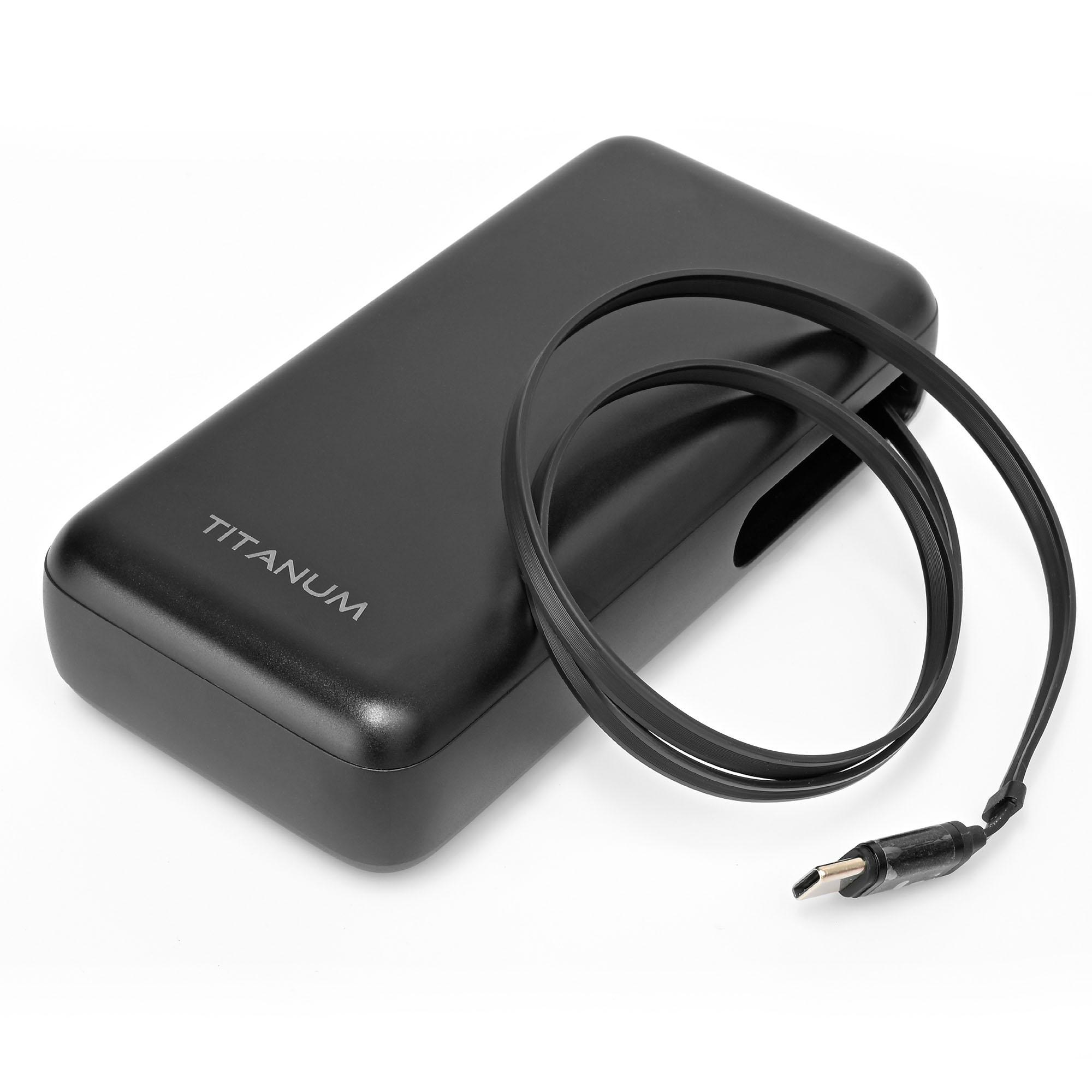 Павербанк 20000mAh TITANUM WCS20 PD45W Black — фото 12 з 13