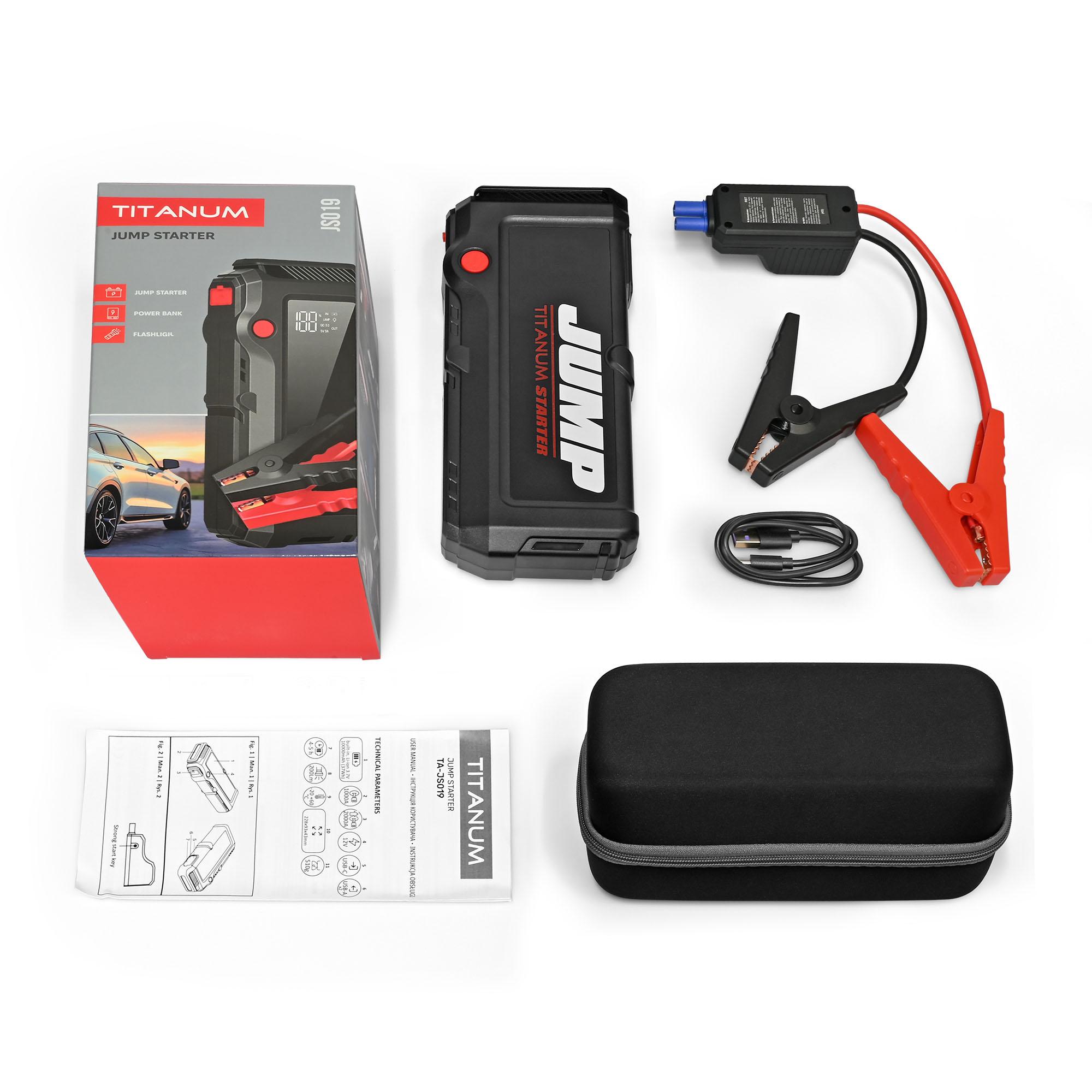 Пускозарядний пристрій 3в1 TITANUM JS019 2000A 10000mAh — фото 17 з 17