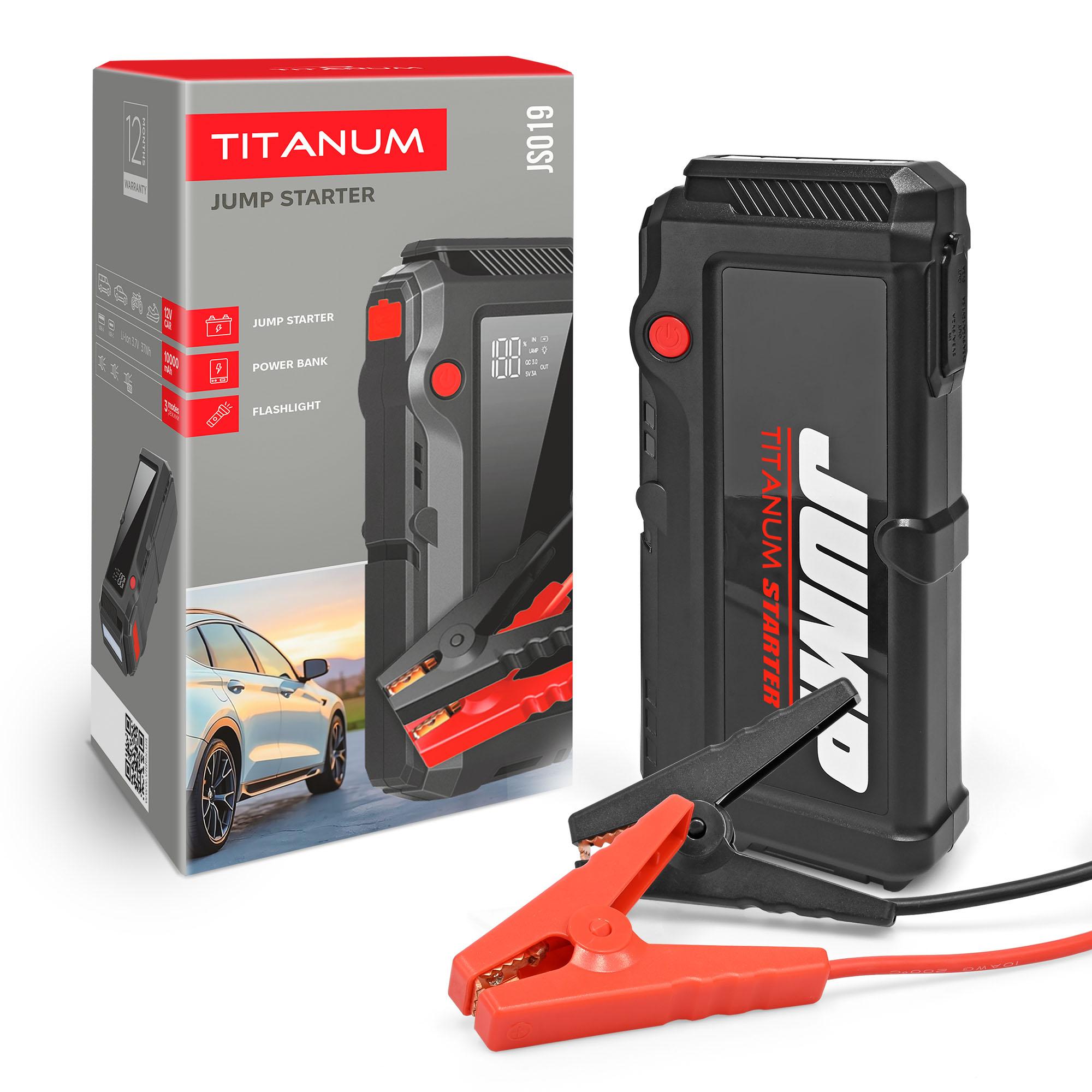 Пускозарядний пристрій 3в1 TITANUM JS019 2000A 10000mAh