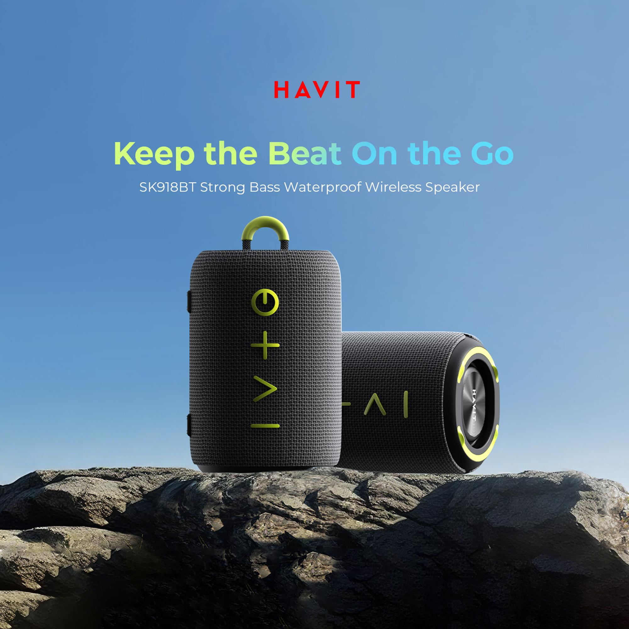 Портативна колонка HAVIT SK918BT IPX6 15W Black — фото 7 з 10