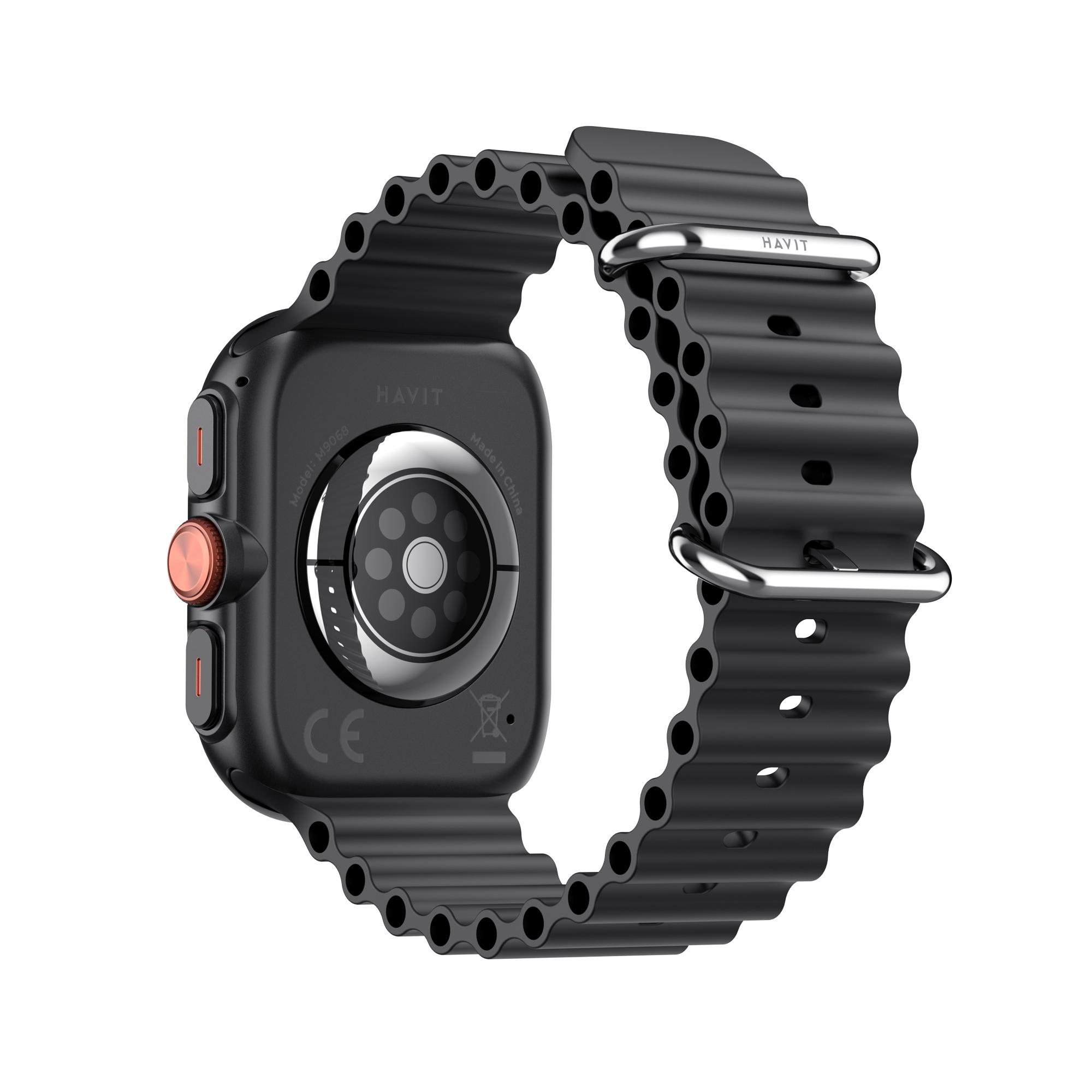 Cмарт годинник HAVIT M9068 IP68 Bluetooth Call Black — фото 4 з 5