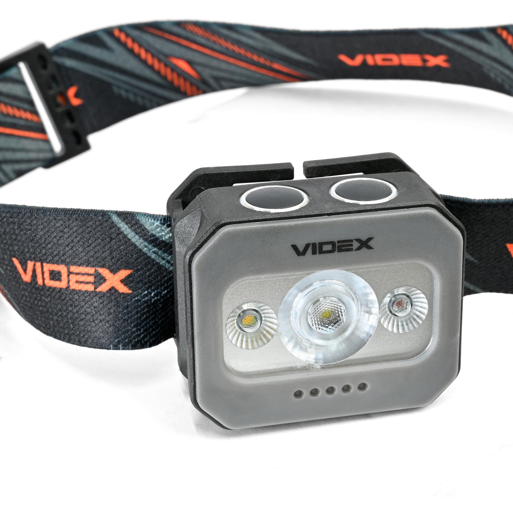 Налобний світлодіодний ліхтарик VIDEX VLF-H086 400Lm 5000K — фото 3 з 22