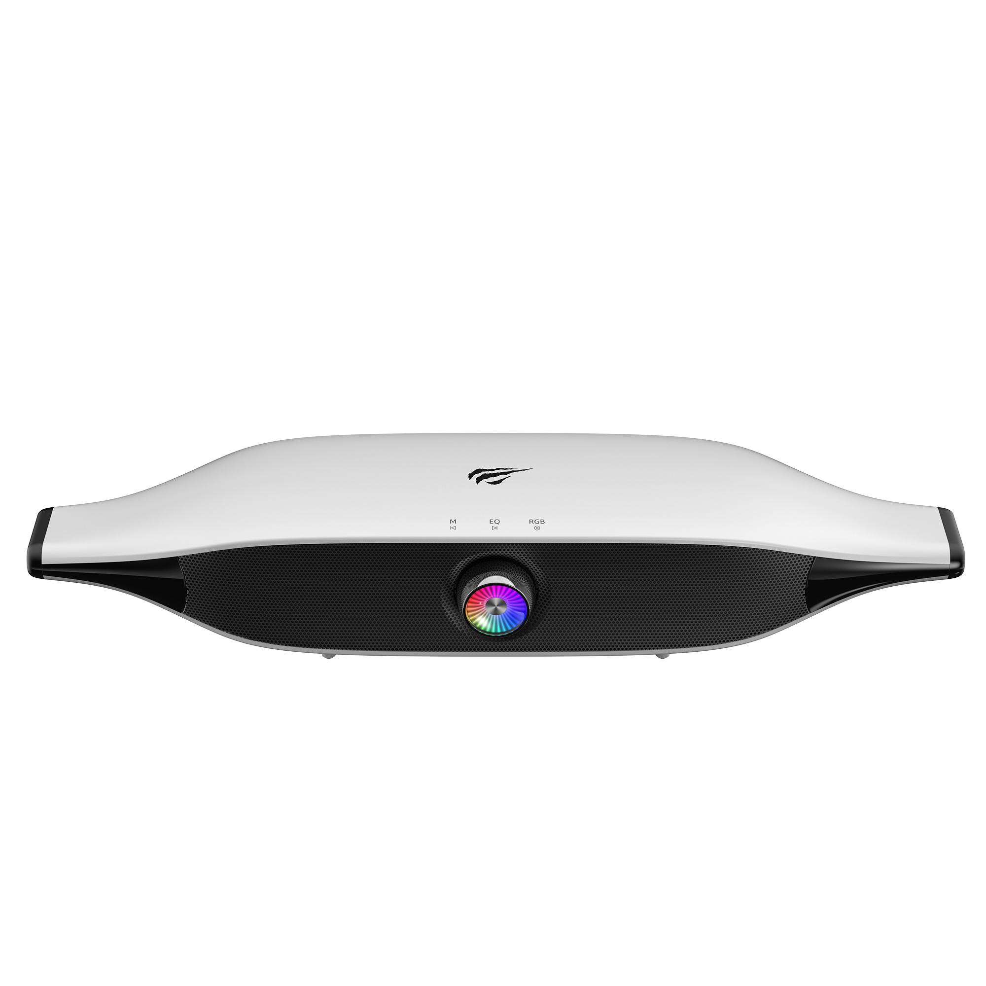 Ігрова колонка SOUNDBAR HAVIT SK218 20W USB+BT RGB White+Black — фото 5 з 12