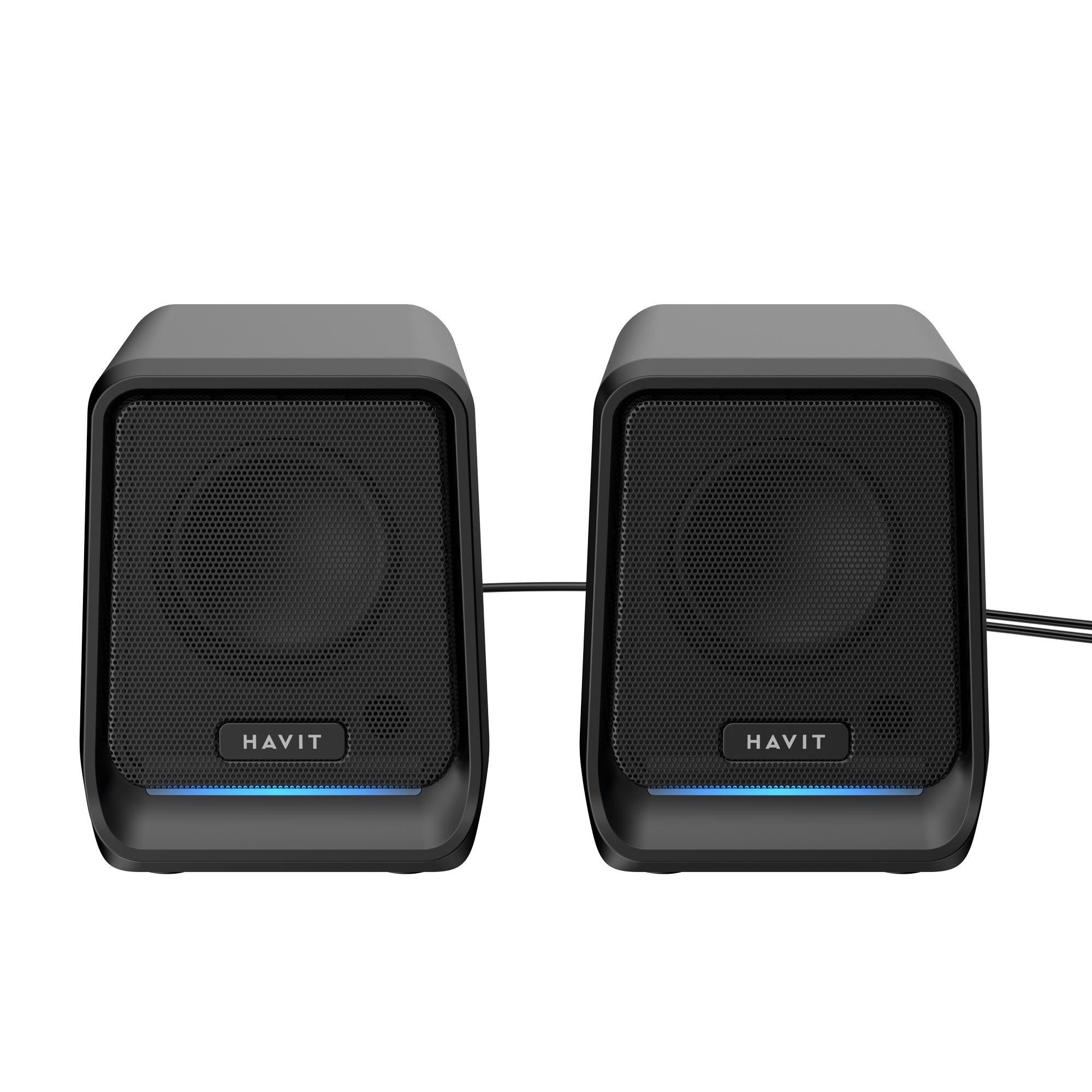 Стерео колонки HAVIT SK767 USB 10WRGB Black — фото 2 з 5