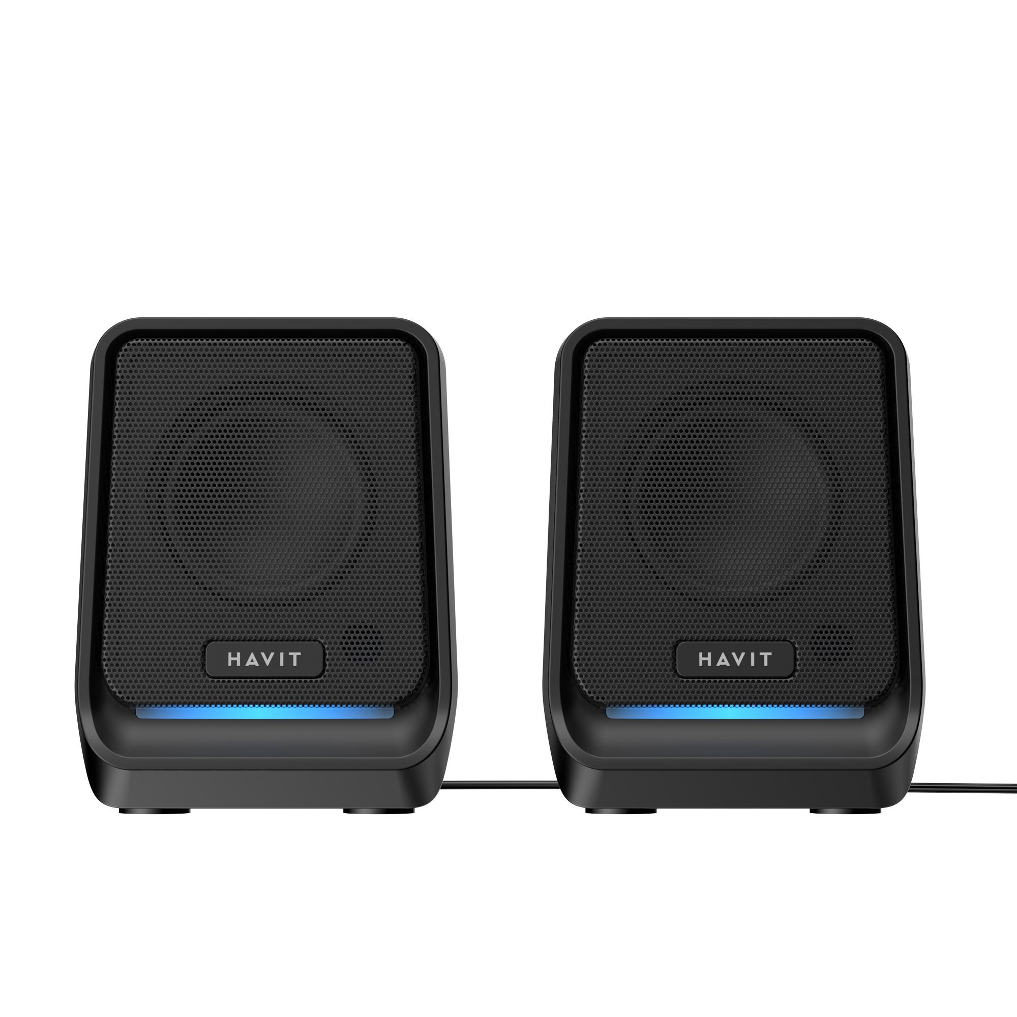 Стерео колонки HAVIT SK767 USB 10WRGB Black — фото 3 з 5