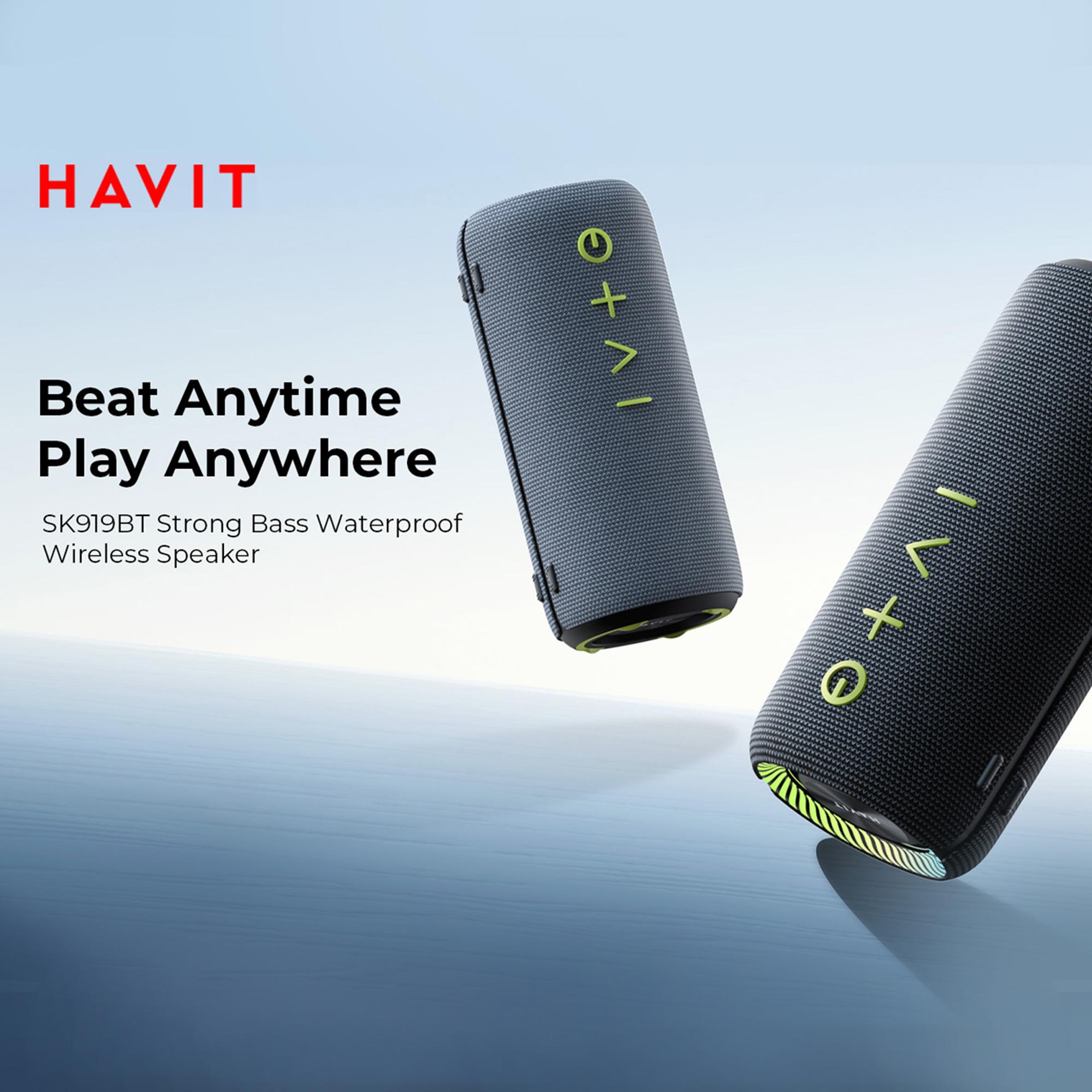 Портативна колонка HAVIT SK919BT IPX6 20W Black — фото 9 з 11