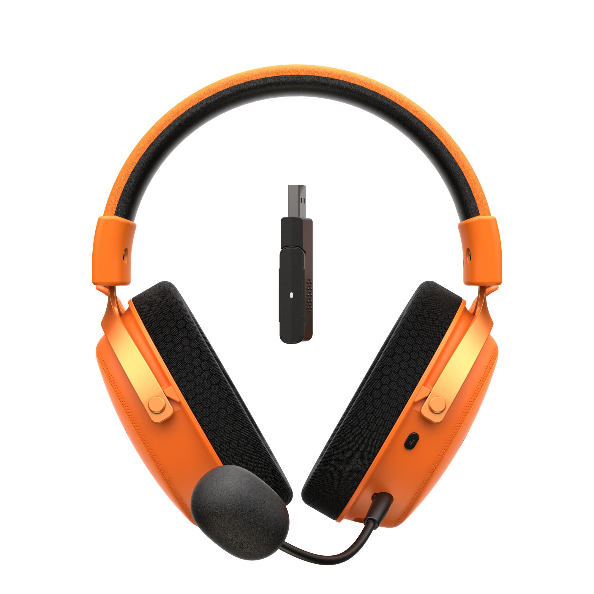 Бездротові ігрові навушники HAVIT H2015 Pro Black+Orange — фото 3 з 9